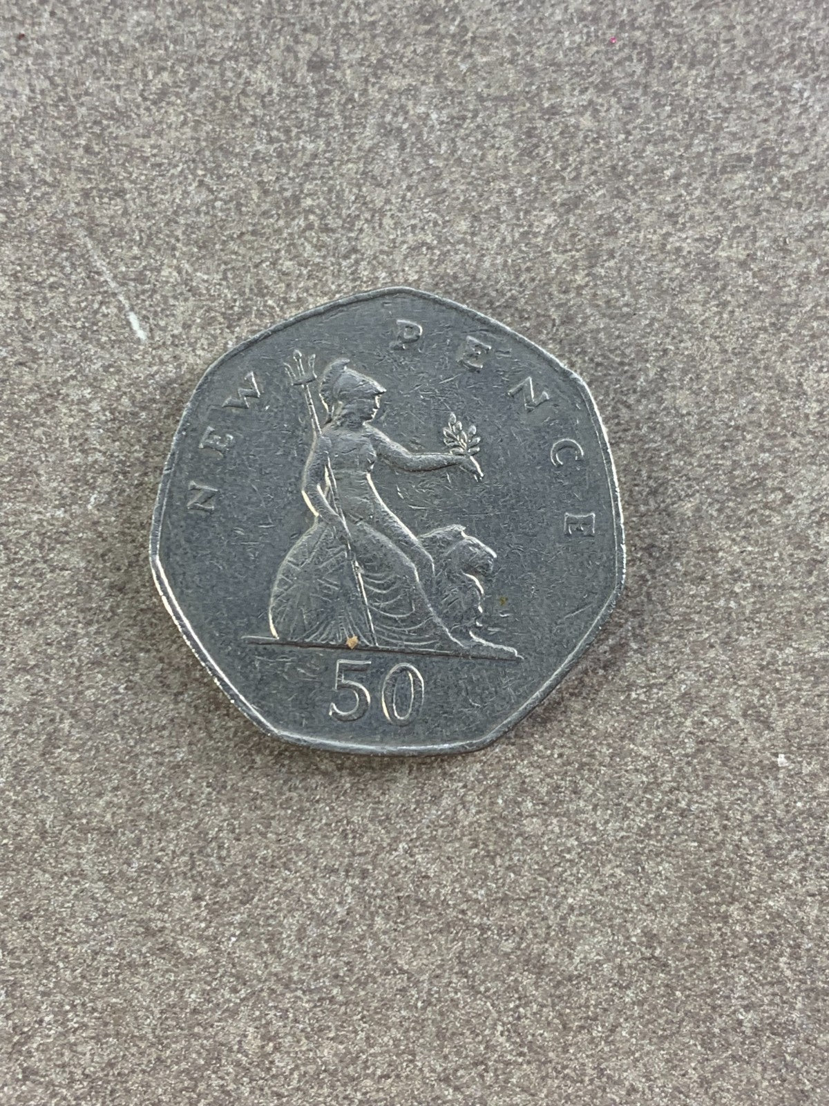 1979 Queen Elizabeth II D.G.REG.F.D.RARE 50 Fifty Pence UK Coin Collector, C/N