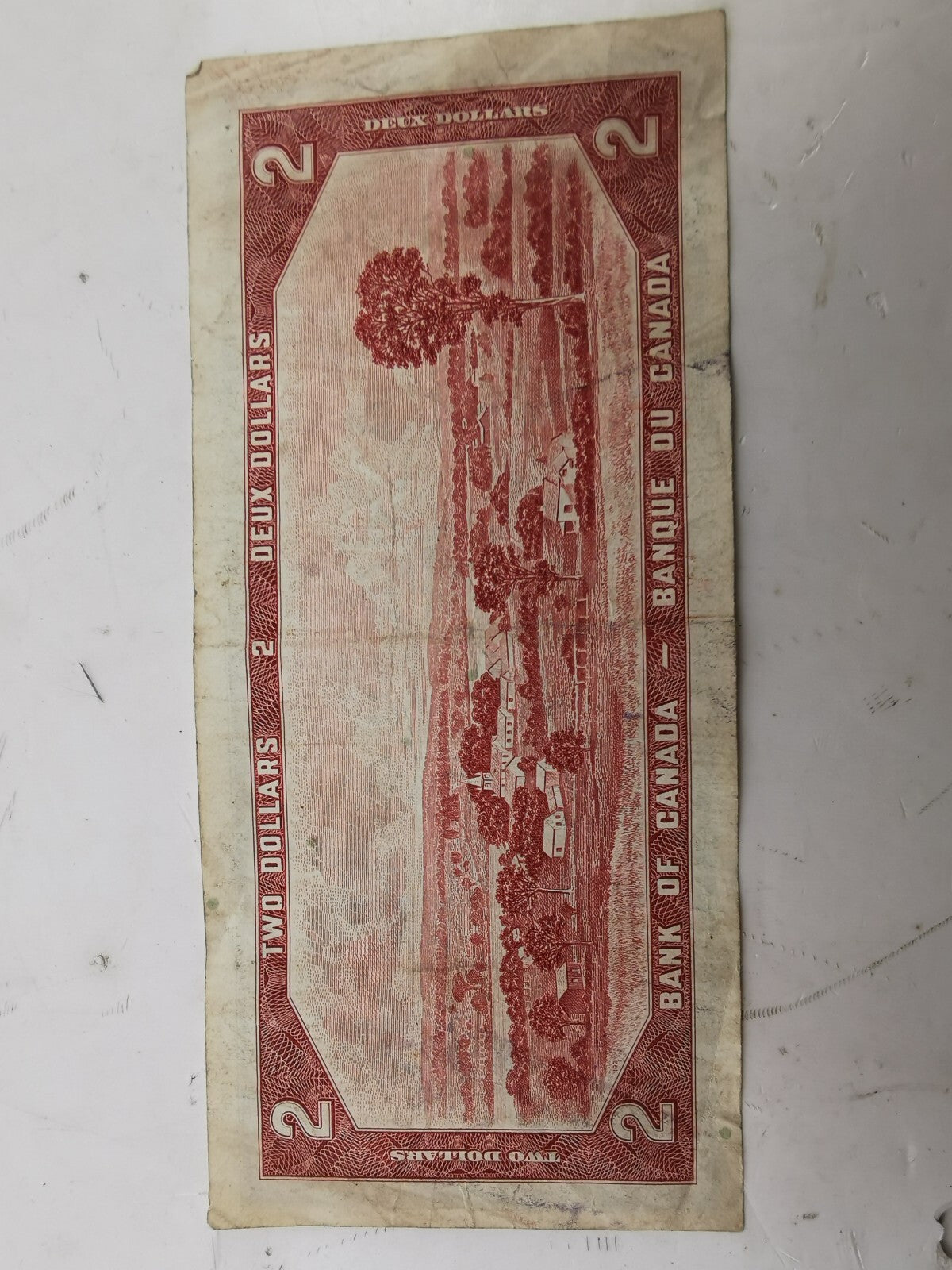 1954 Canadian 2 dollar bill.