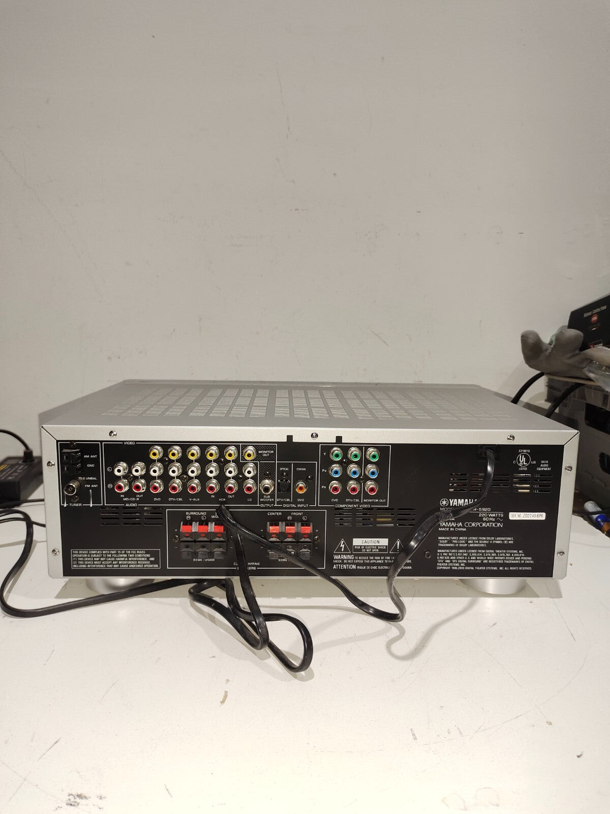 Yamaha HTR-5920 Silver Natural Sound Receiver Amplifier Theater Surround