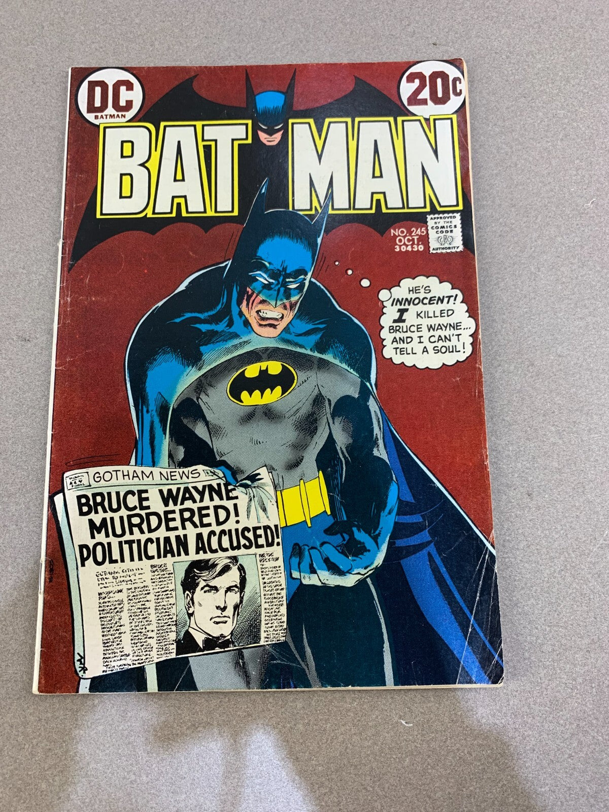 Batman #245 (1972) DC Comics VG/FN Neal Adams cover and art