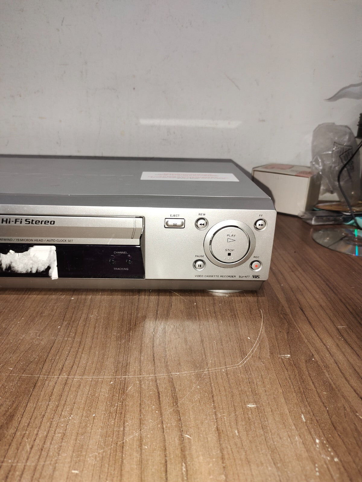 Sony SLV-N77 Video Cassette Recorder VHS Player Tested Works - No Remote