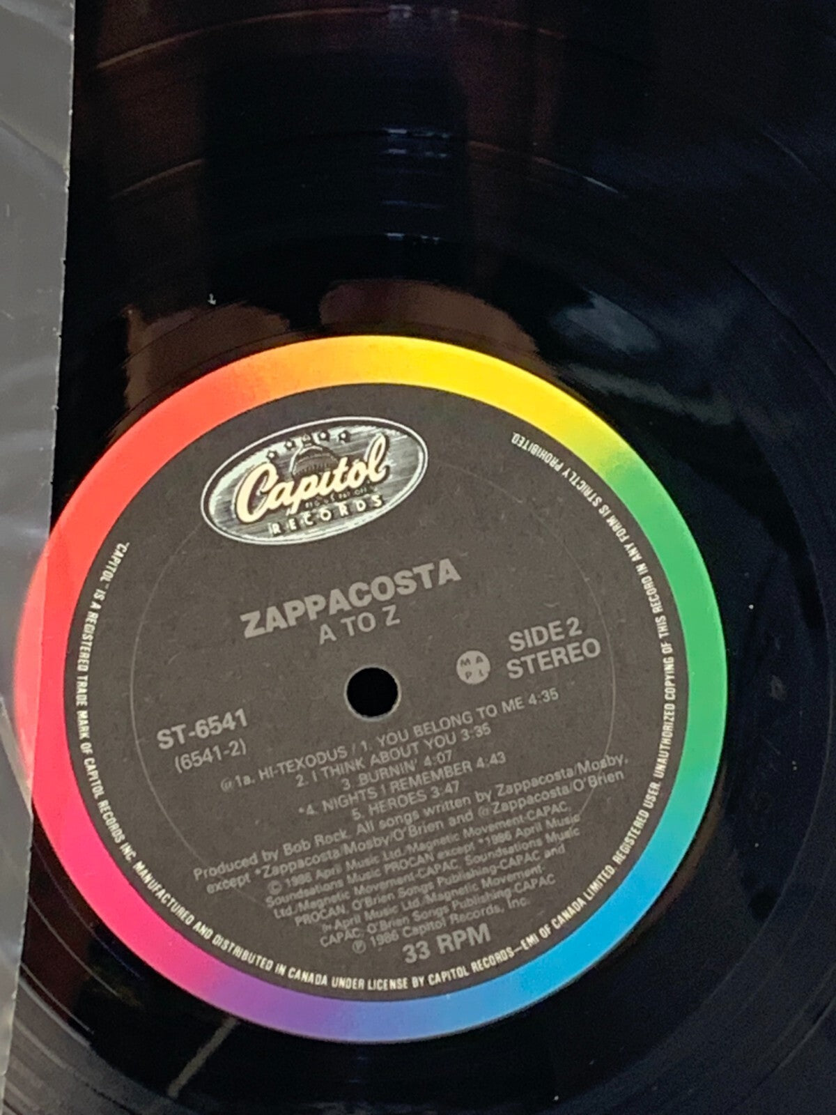 Zappacosta A To Z - LP Record Vinyl Album 12"