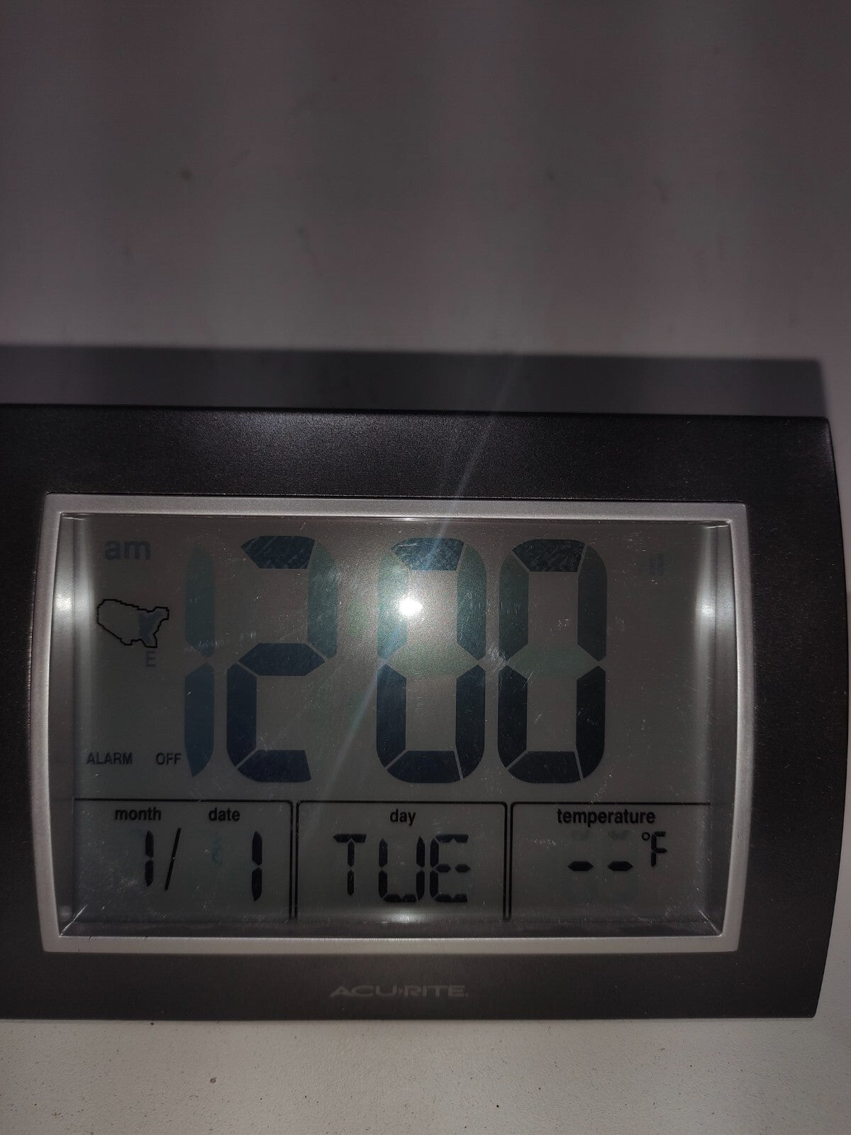 Acu-Rite Battery Operated 7 x 5" Digital Alarm Clock