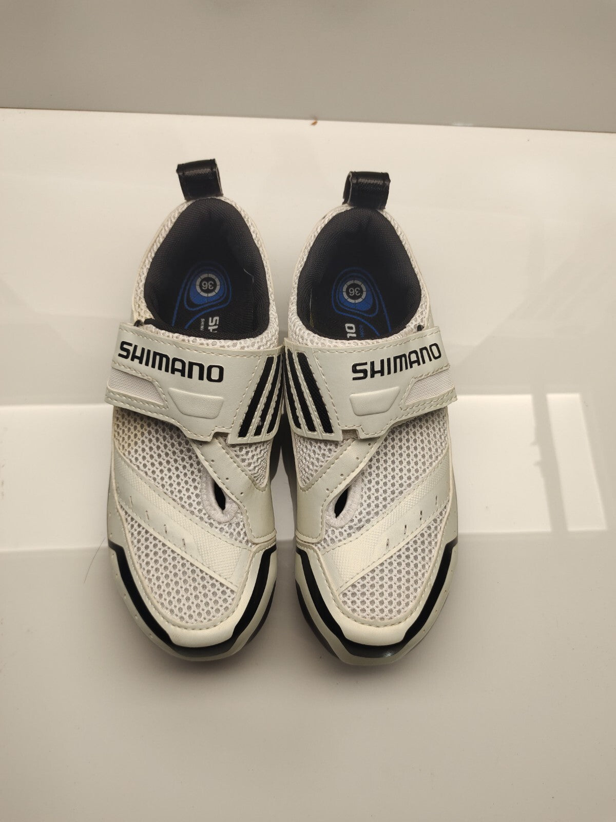 Shimano Cycling Shoes White Road Bike SH-TR32 Triathlon Bicycle SH56 Size 36 EU