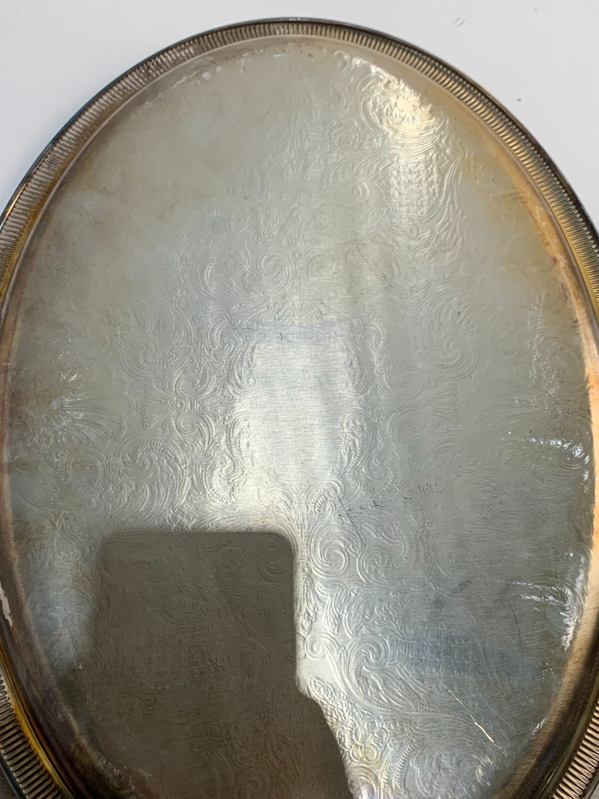 Vintage King's Plate EP Brass Tray