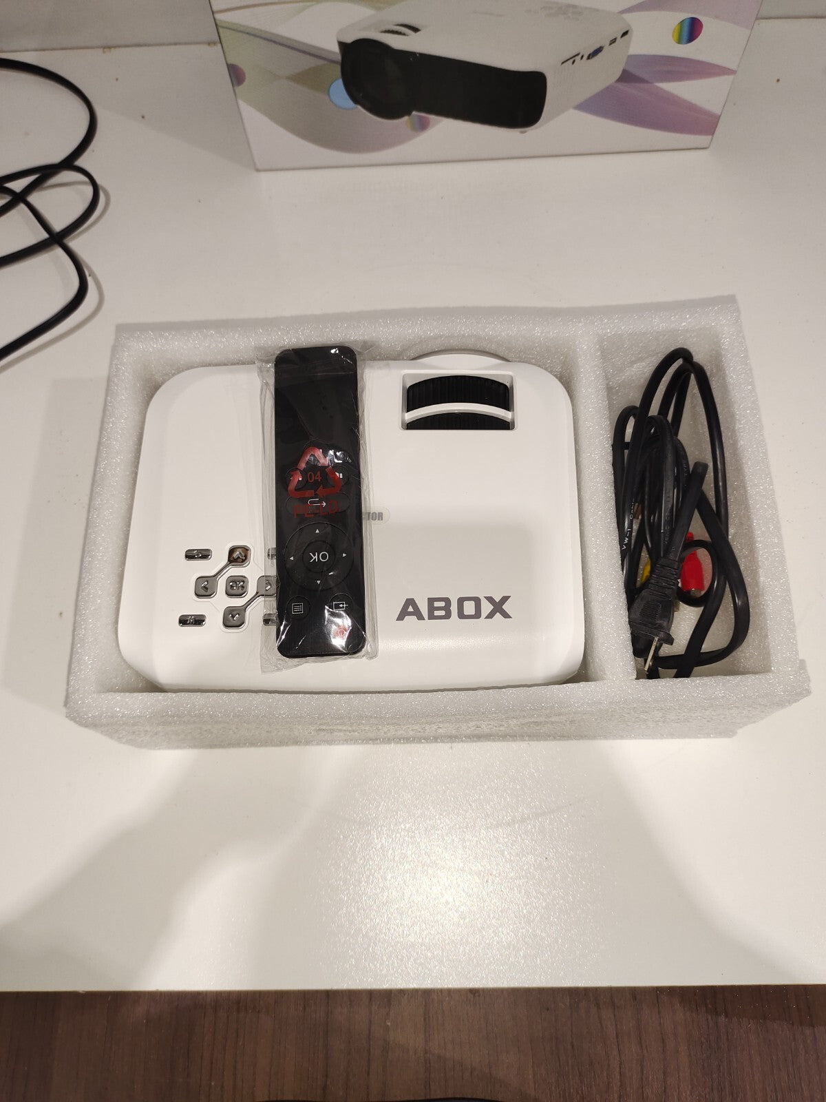 Abox T22 Led Video Projector - White