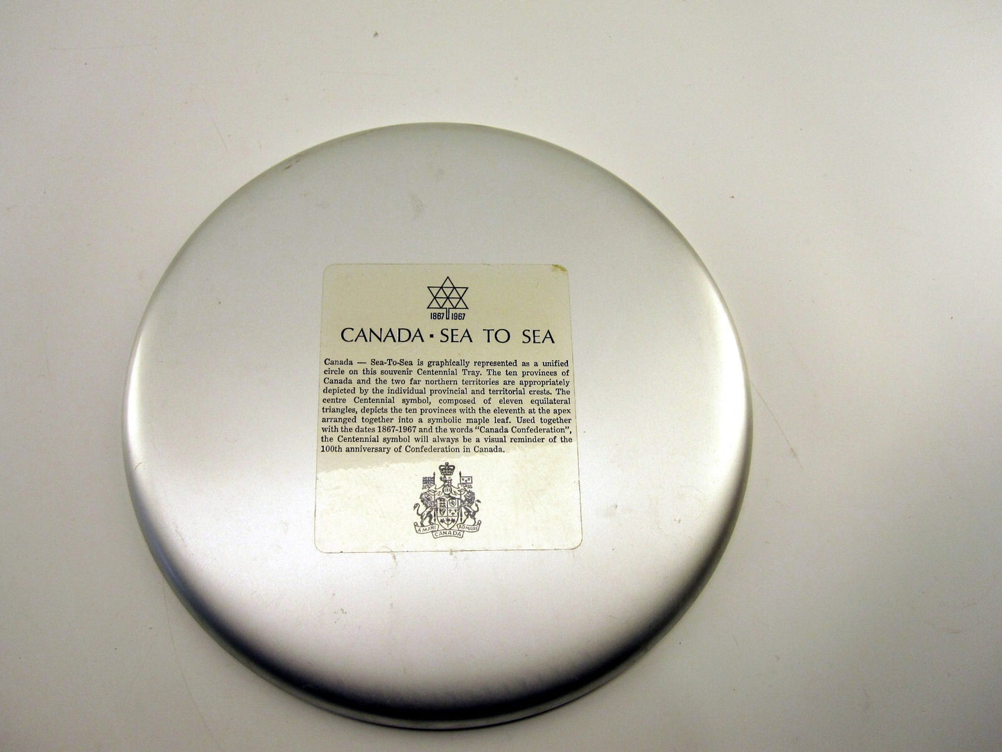 Canada 100 Year Centennial "Sea to Sea" Plate