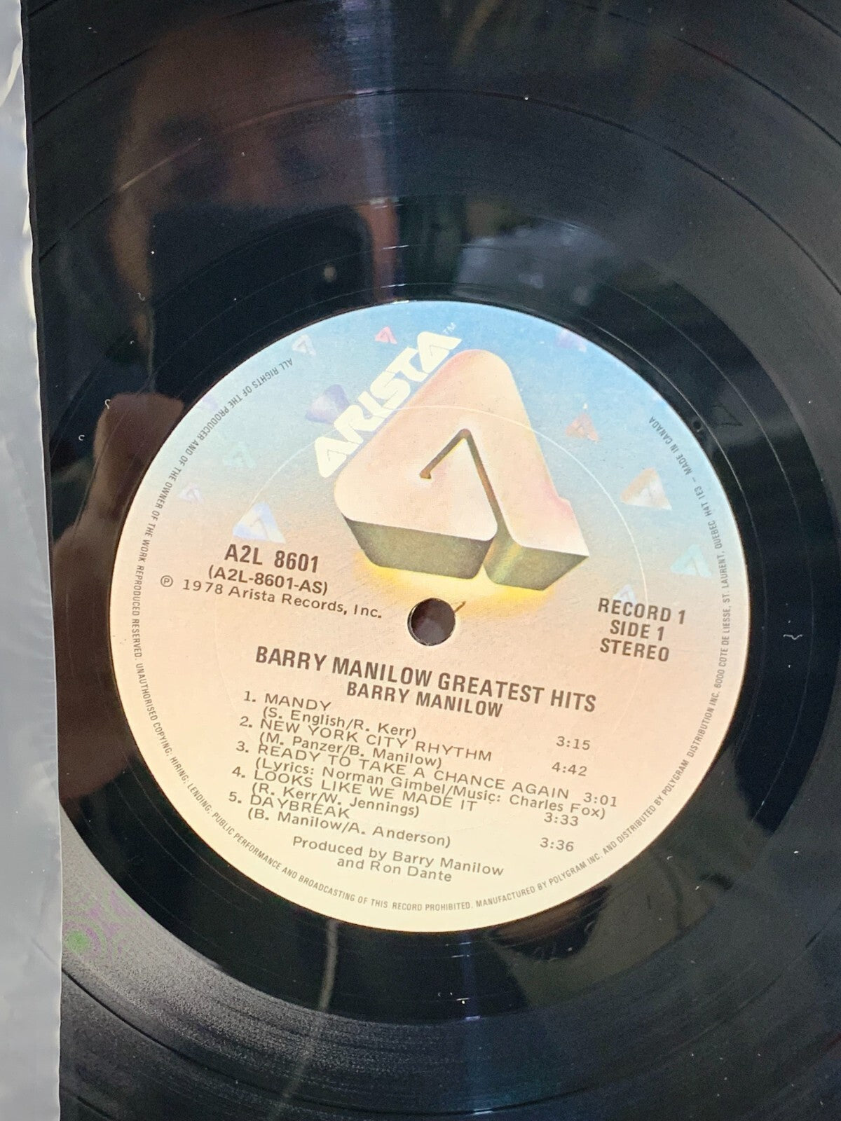 BARRY MANILOW Greatest Hits Disco Vinyl Double LP Record A.M. Gold 1978 Arista