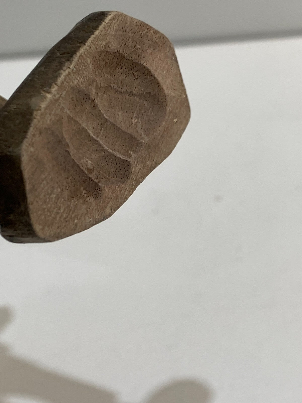 Carved Wooden Traveler Man Barefoot Bearded Pilgrim Folk Art Figure Handmade