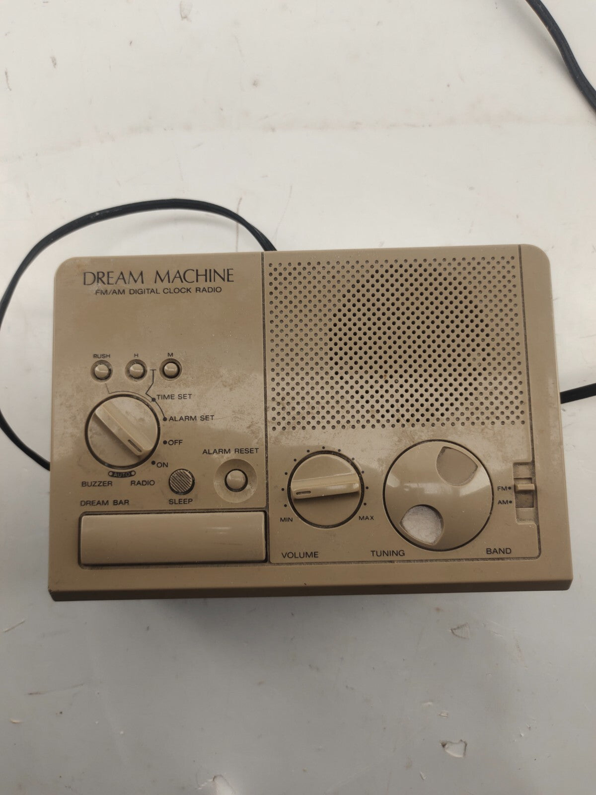 Sony Dream Machine ICF-C2W Digital Alarm Clock Radio 80s Retro Vintage