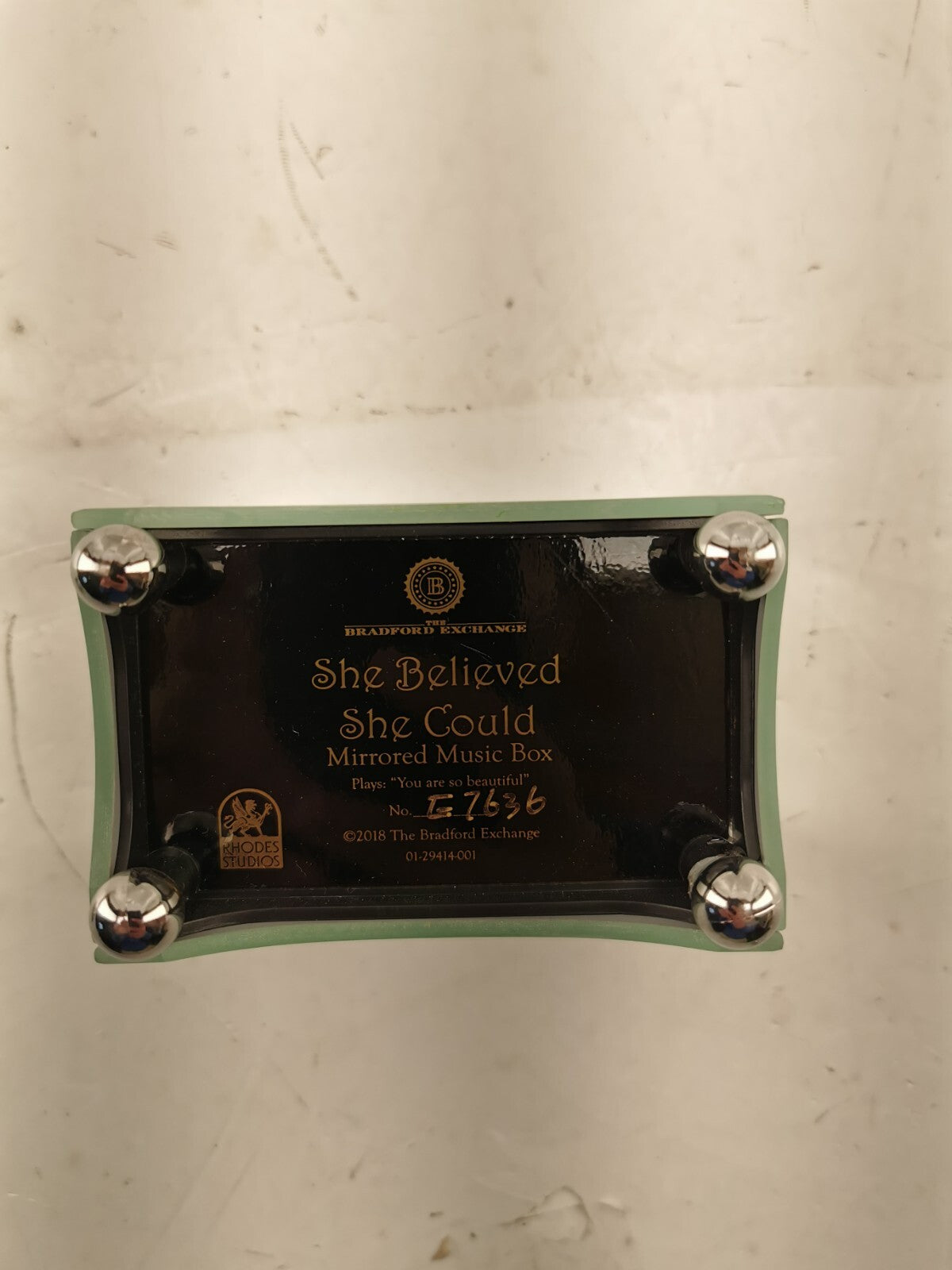 "She Believed She Could So She Did" Personalized Music box
