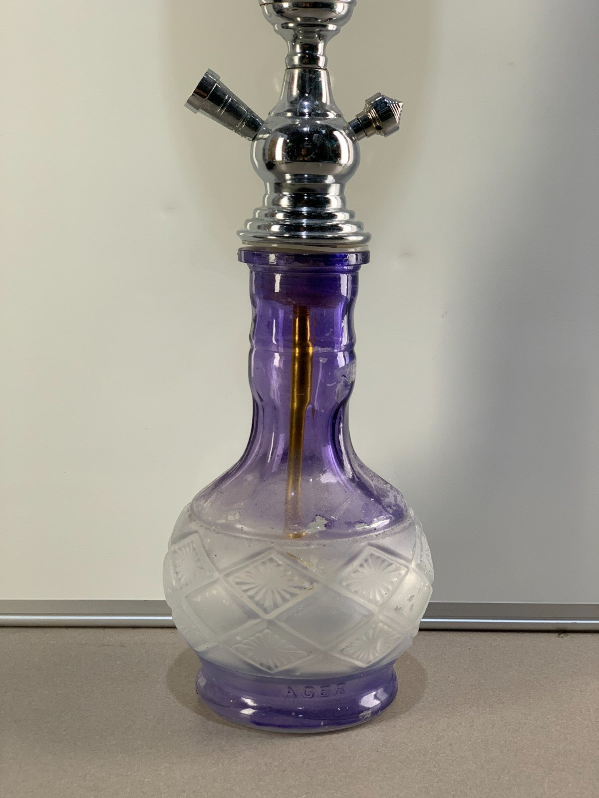 AGER Hookah BLUE HOOKAH SHISHA GLASS SMOKING PIPE