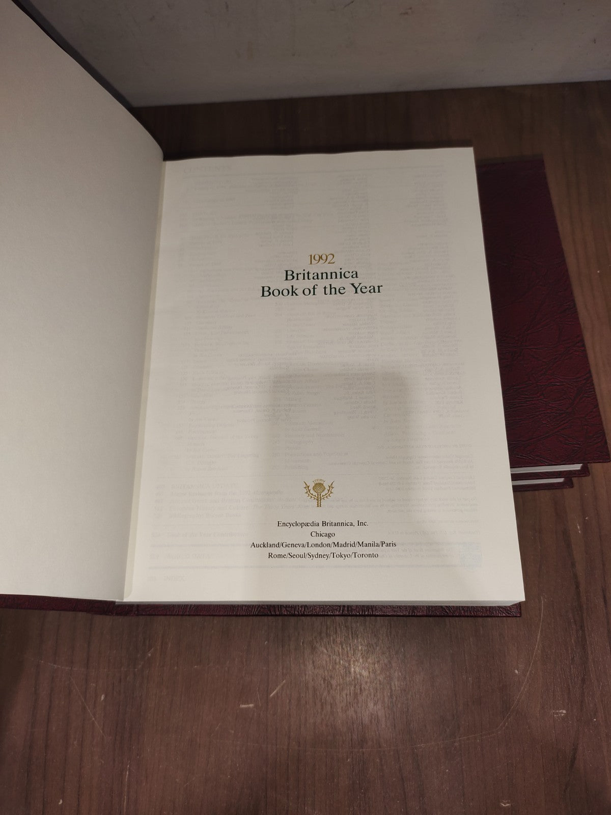 Encyclopedia Britannica Book Year - Set of 3 (1990-1991-1992)