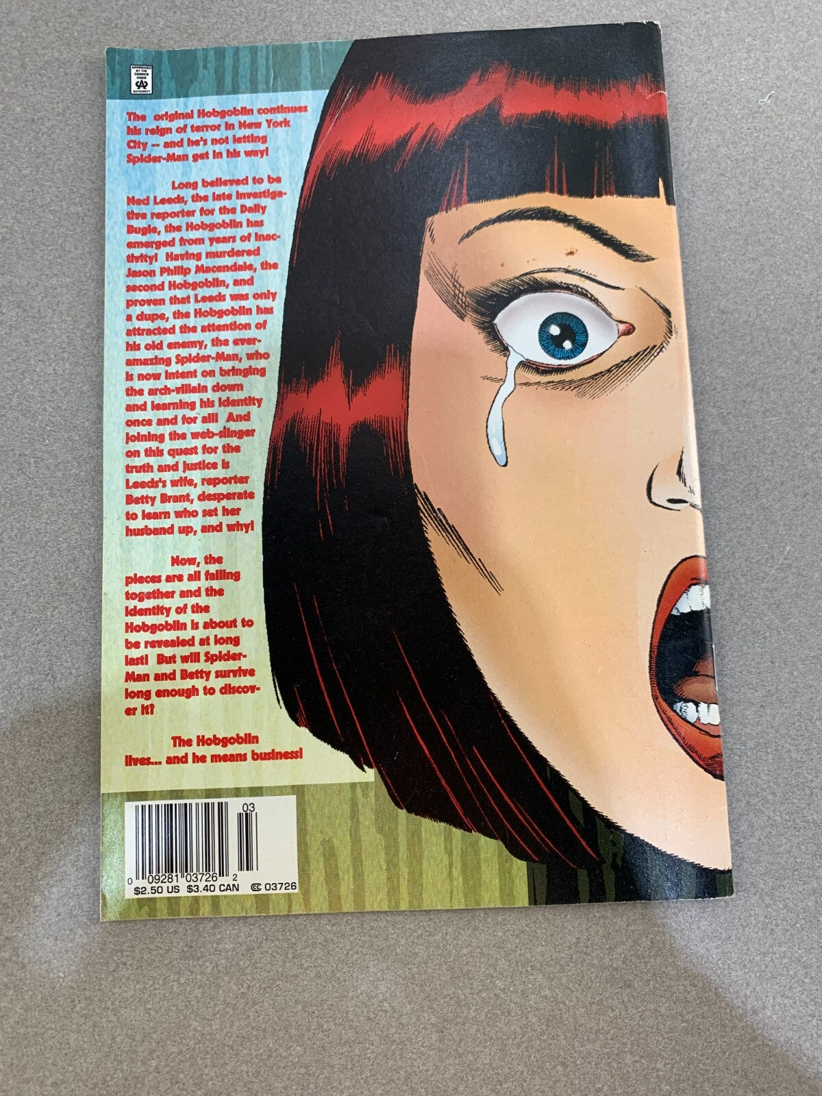 Spider-Man: Hobgoblin Lives #3 (1997) Marvel Comic – VF/NM (Newsstand)