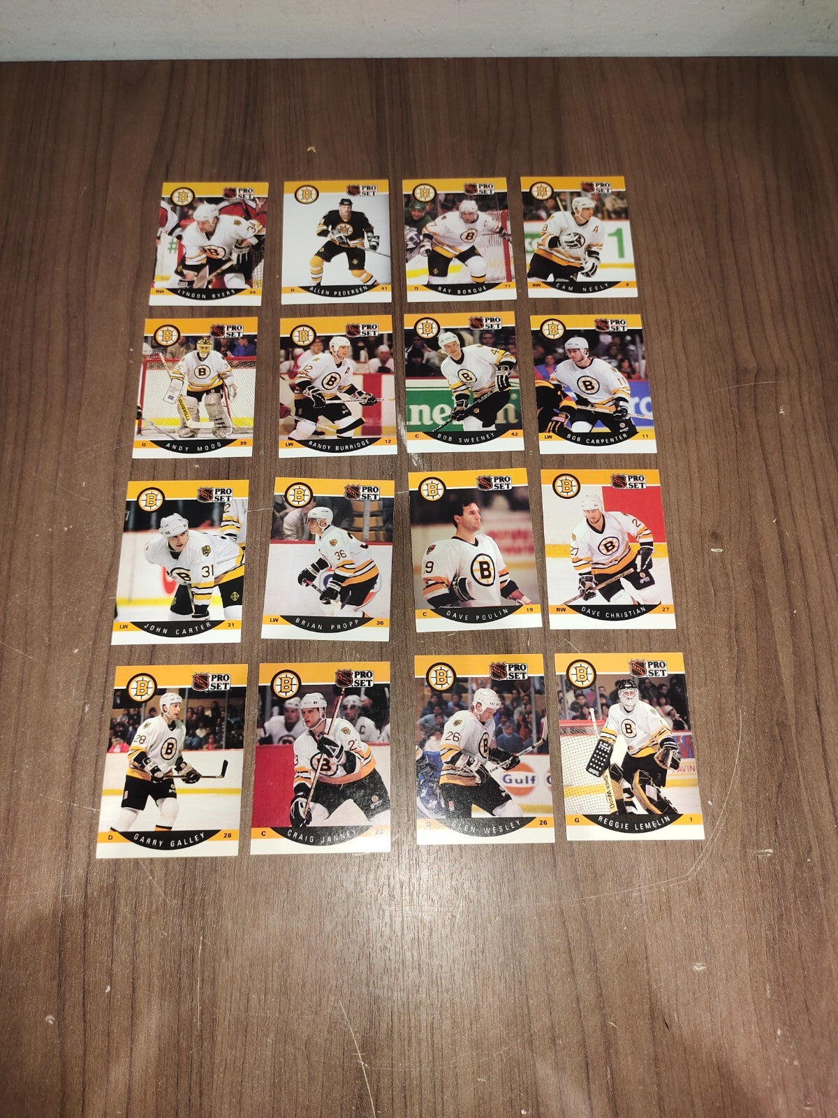 Rare Collectible NHL - Boston Bruins Cards PRO-SET - Set of 16 Cards
