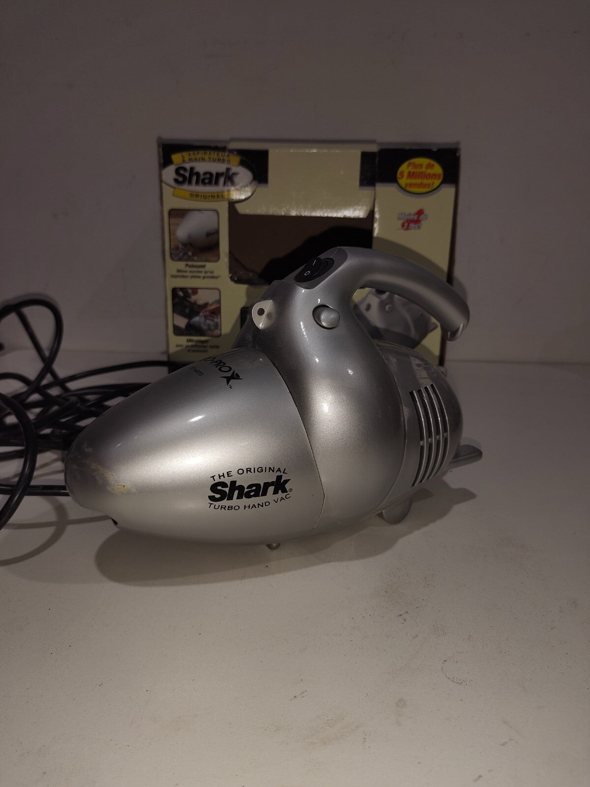 Shark Euro-Pro X Turbo Hand Vacuum Model EP033CA 700W Power, Hose & Attachments