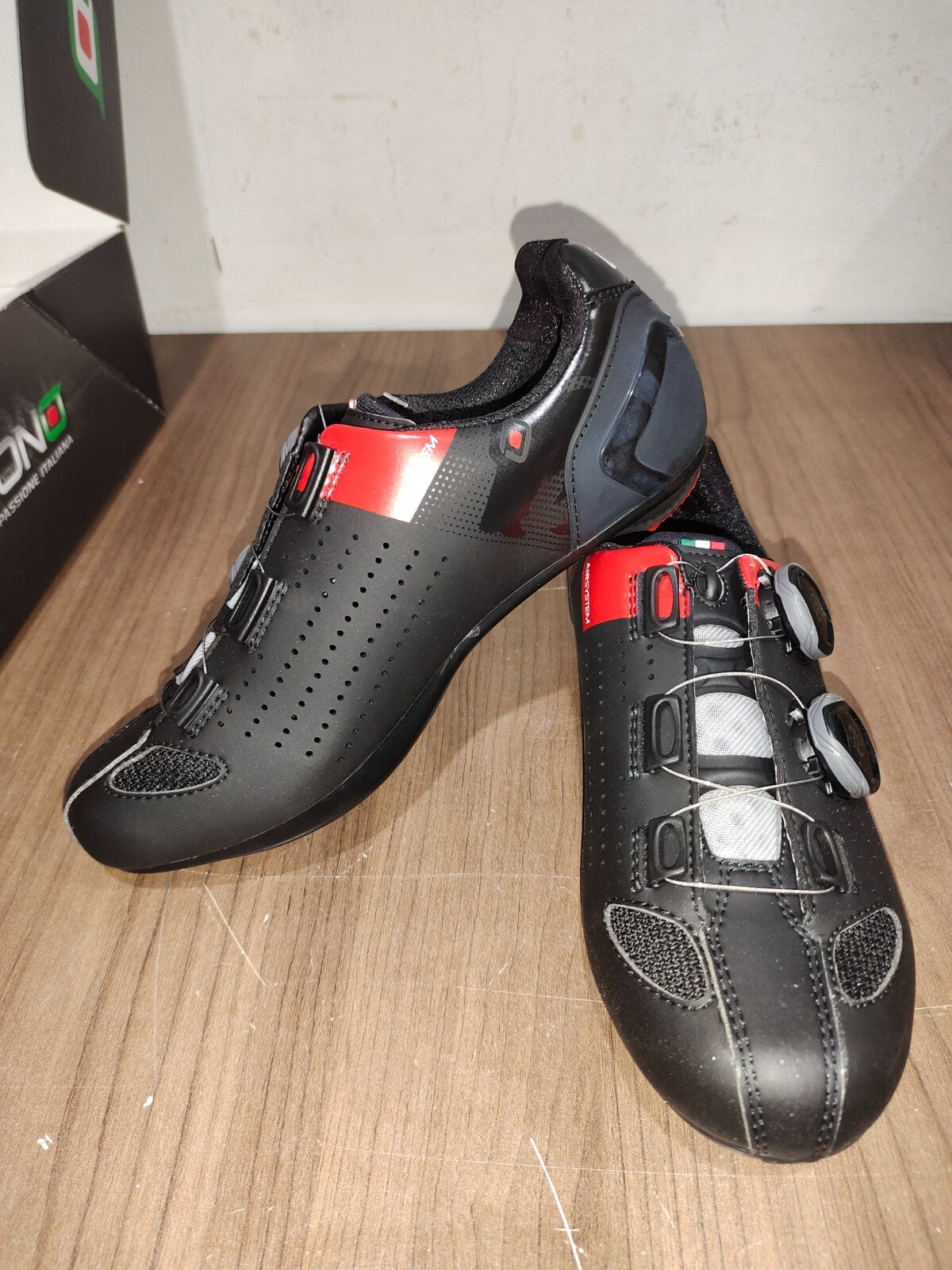 Crono CR-2-17 Nylon Cycling Shoes - Nero Black - Size - 38 (EUR)