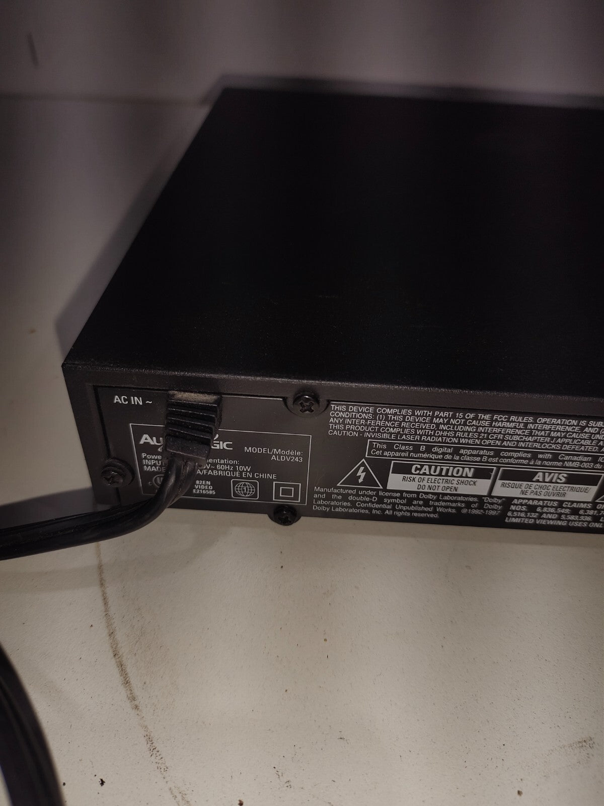 Audiologic DVD/CD Player - ALDV243