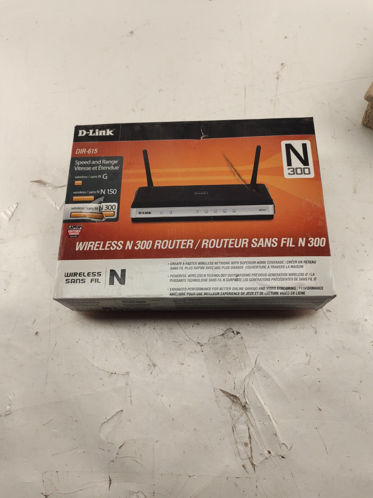 D-Link DIR-615-CS 300 Mbps 1-Port 10/100 Wireless N Router Open Box New