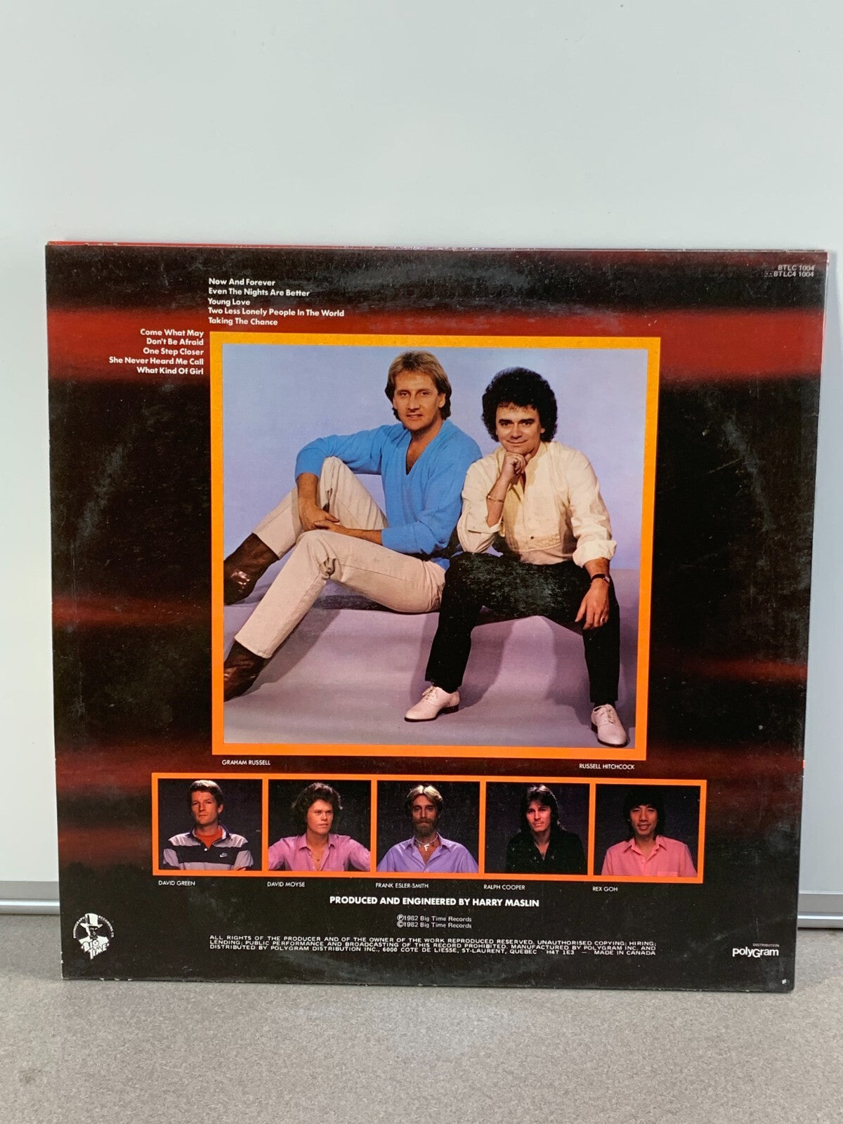 Air Supply - Now And Forever - 1982 Vinyl LP Record Album