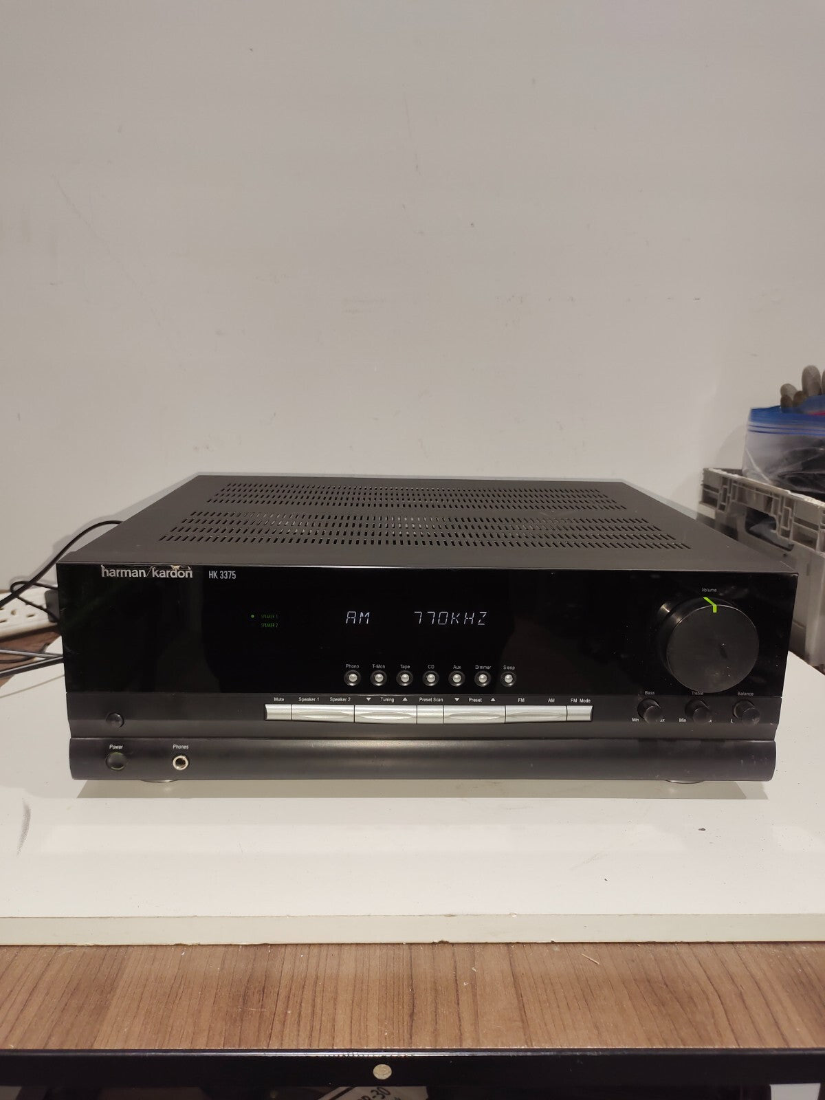 Harman Kardon HK3375 Stereo Amplifier, Black