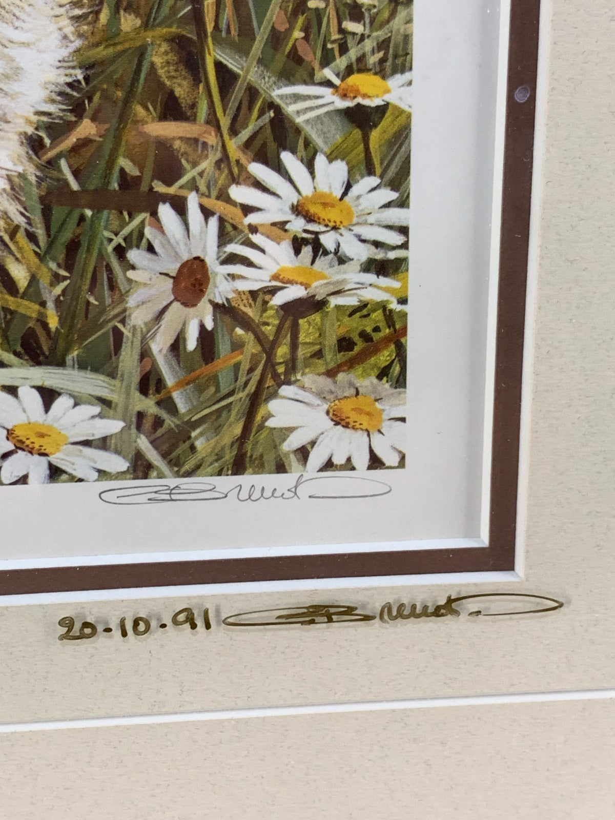 Rare Carl Brenders " Spring Fawn" 1989, Signed frame 360/1500