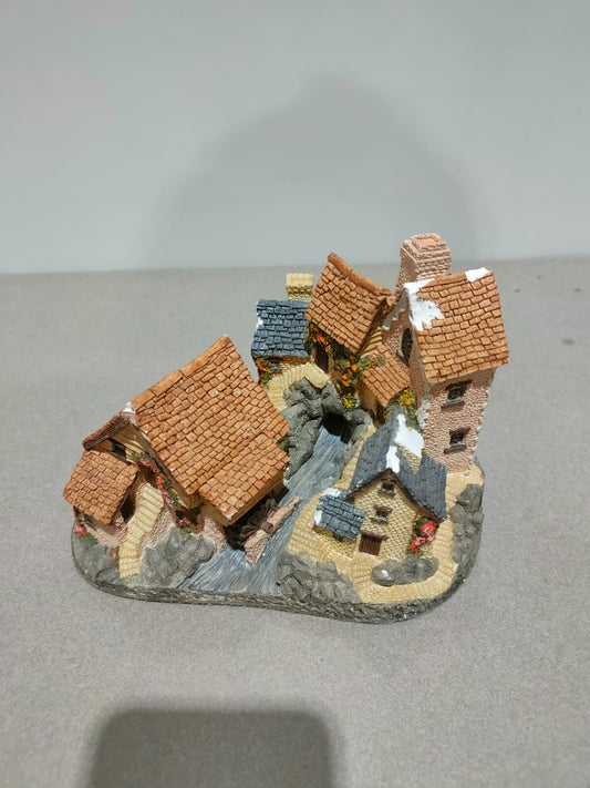 1982 John Hine Ltd David Winter Cottage BROOKSIDE HAMLET W/ authentication