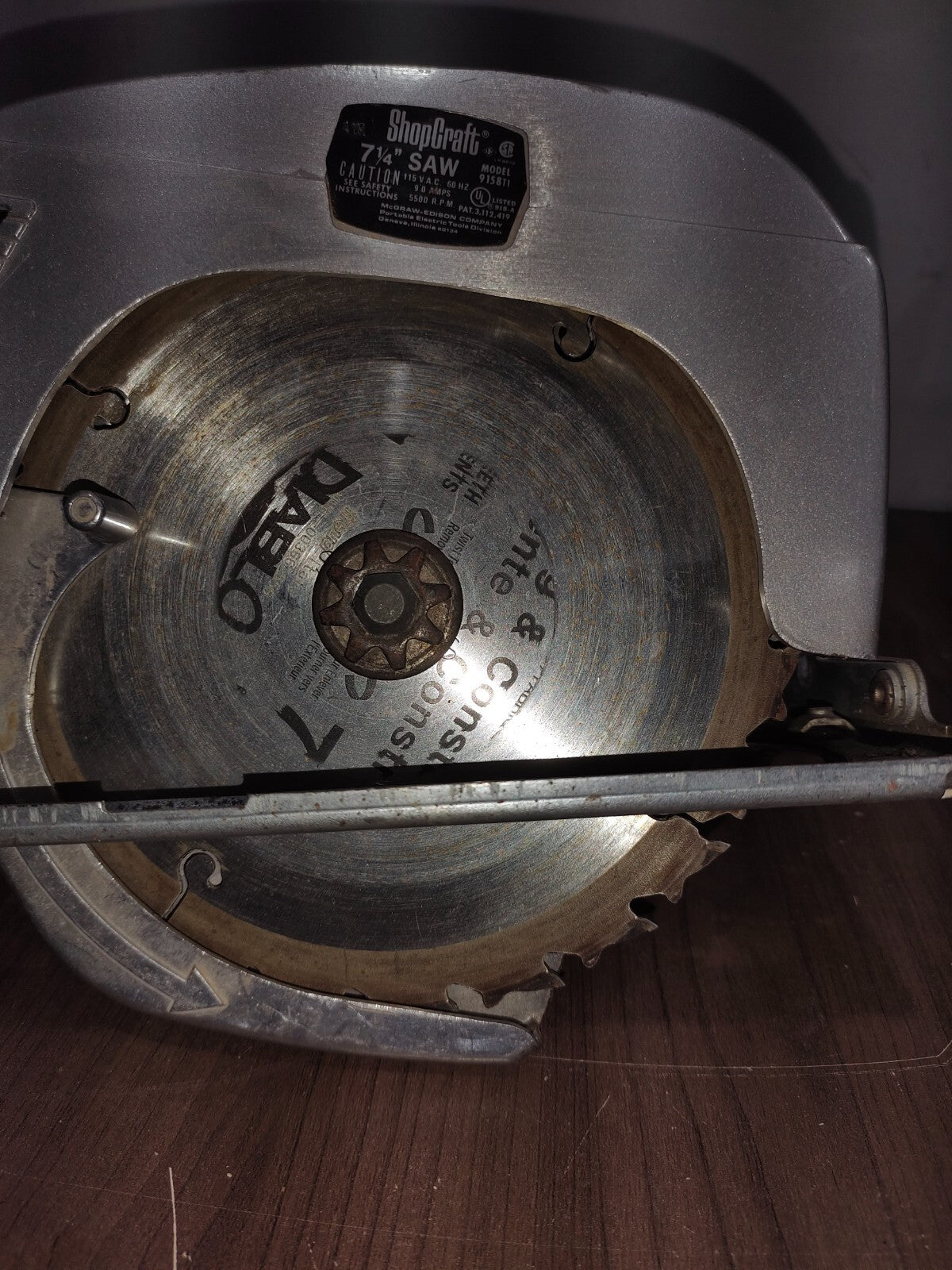 Vintage ShopCraft 7 1/4" power circular saw 9158T1 5500PRM