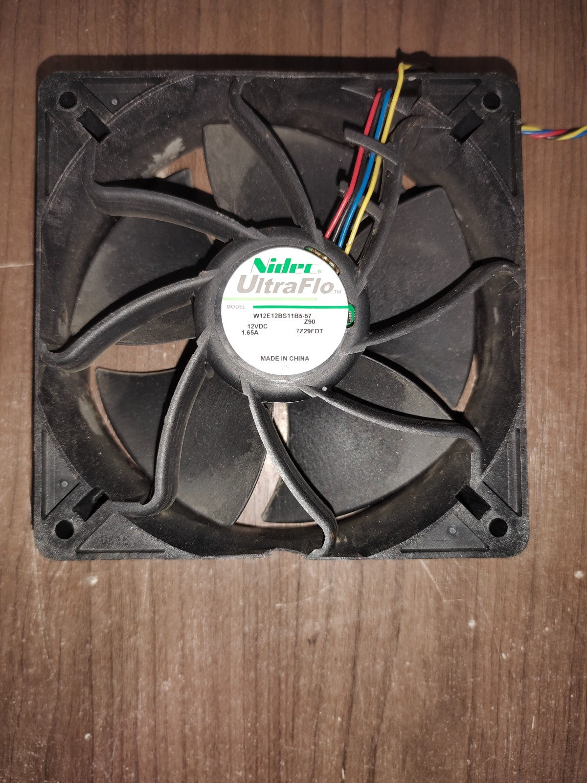 Nidec Model - W12E12BS11B5-57 12VDC 1.65A 4-Wire