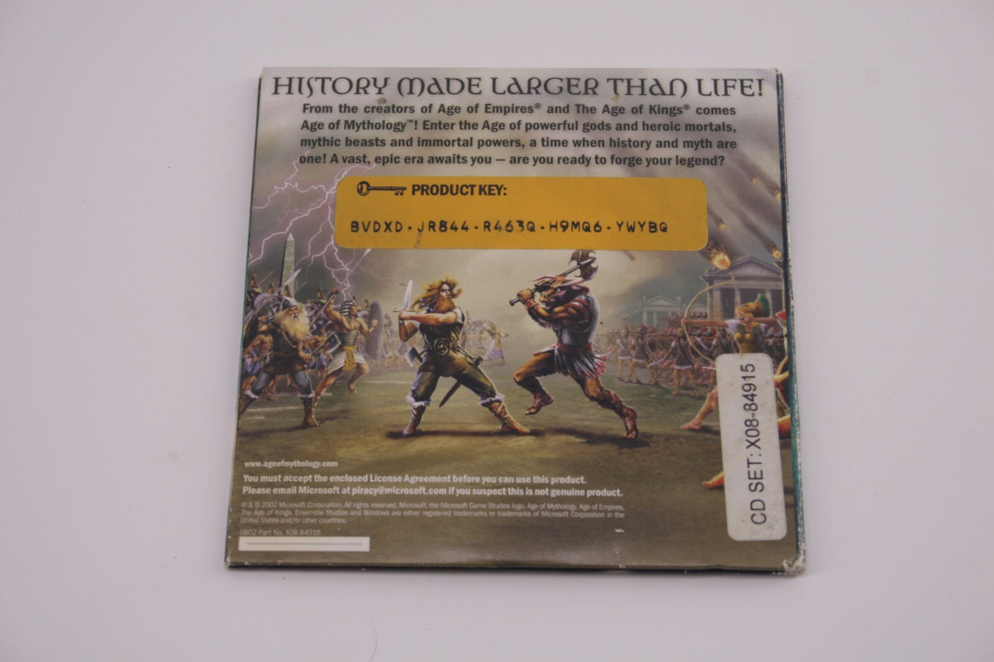 Age of Mythology (PC CD-ROM, 2002, Microsoft)