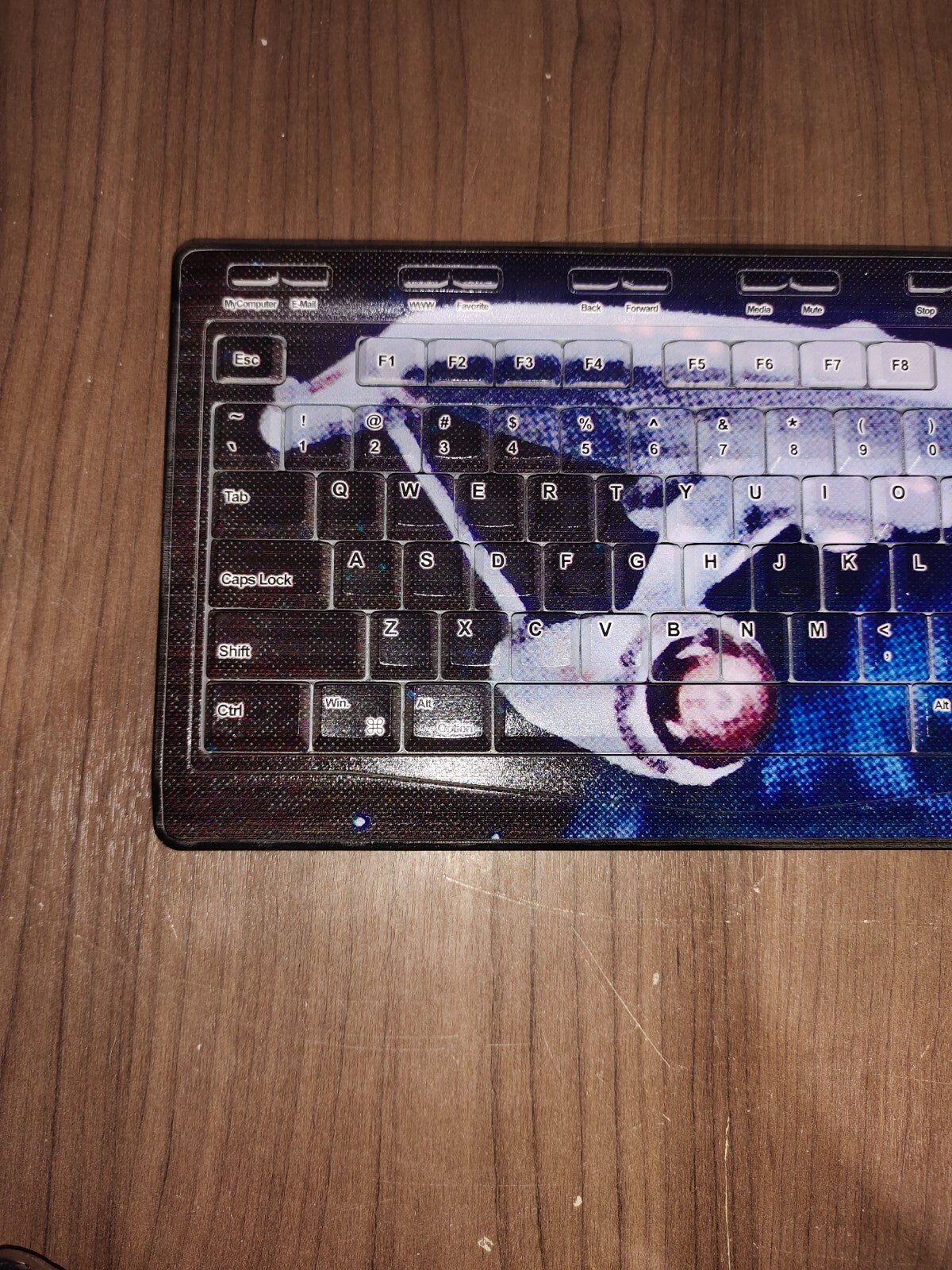 Rare Star Trek - Keyscaper Wired Keyboard Blue Black NCAA TK-501