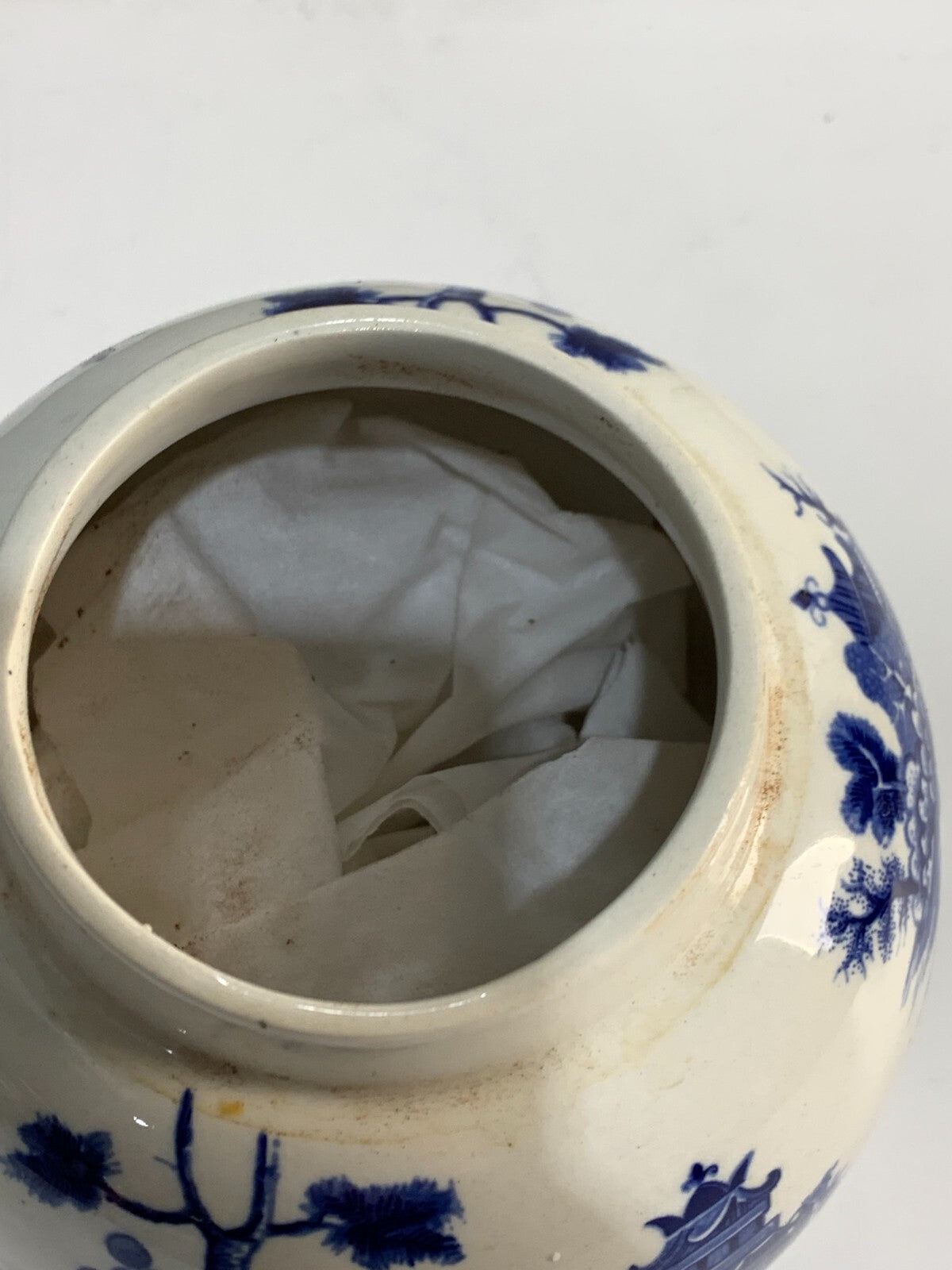 Rare Burleigh IRONSTONE STAFFORDSHIRE cauldon vase