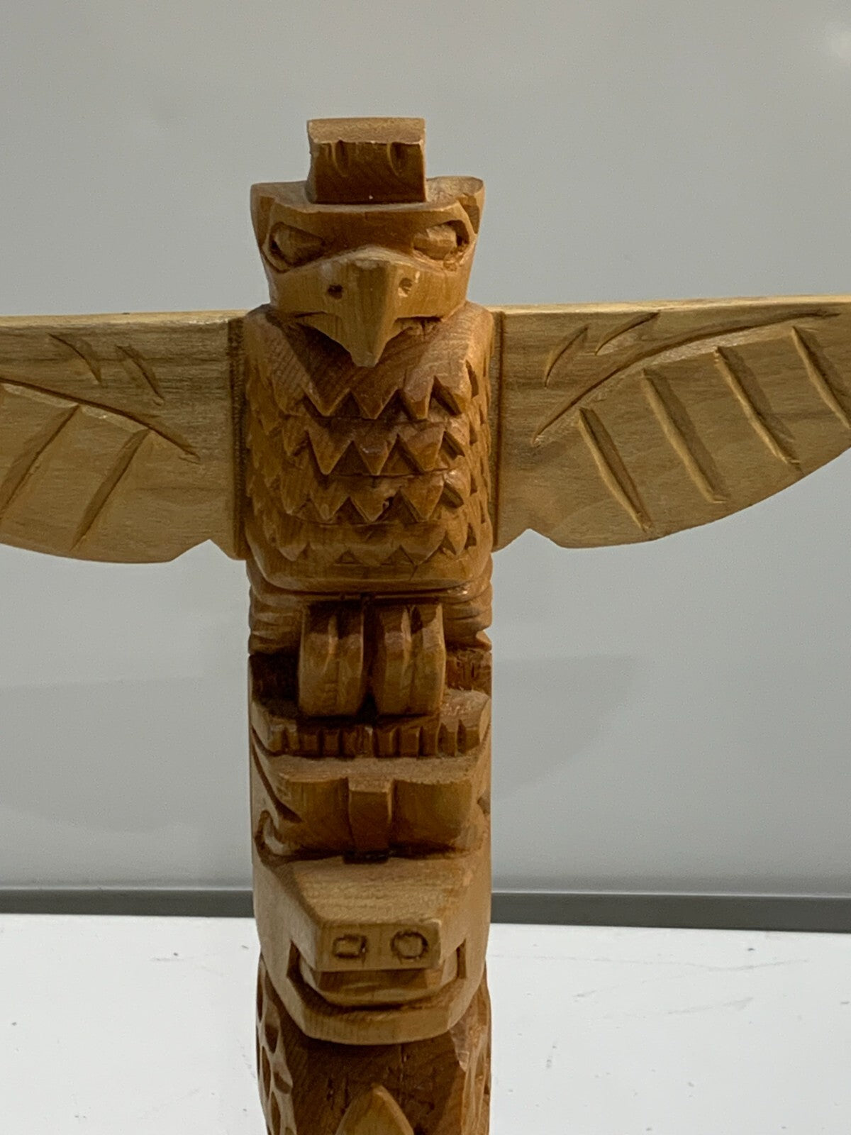 Carved Totem Pole, West Coast Canada, First Nations Indigenous Art