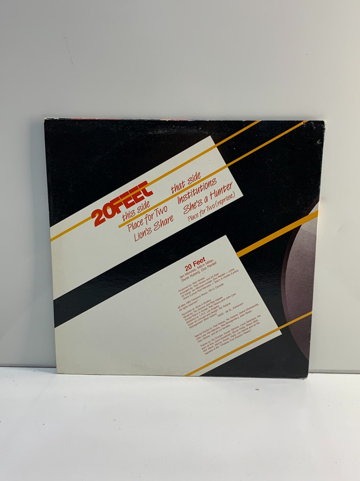 Rare record- 20 Feet- Derek Nyberg, Don Pardell, Ian Menzies, Mitch Millan Vinyl
