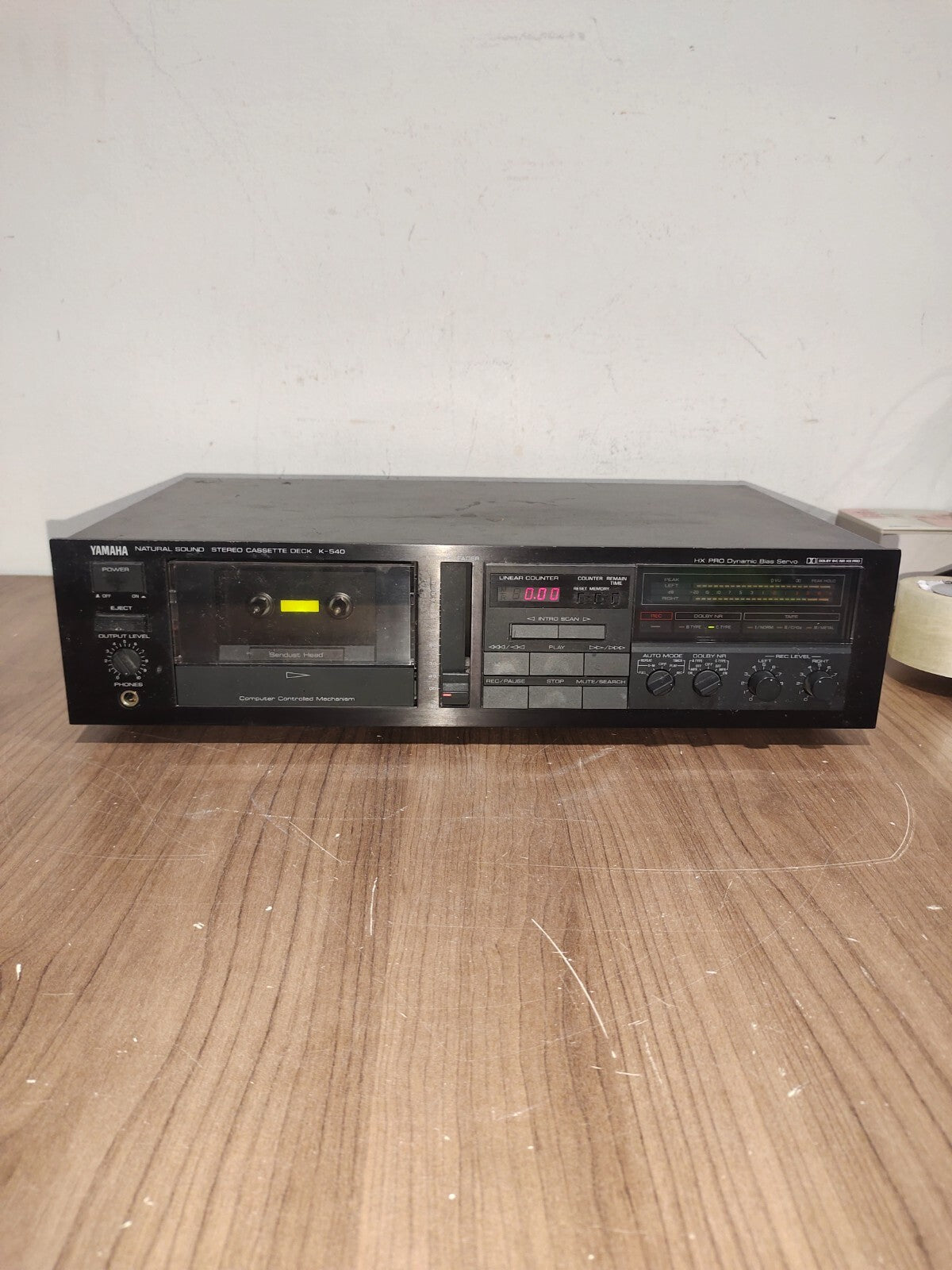 Vintage YAMAHA Natural Sound K-540 2-HEAD HX PRO DOLBY Cassette Deck