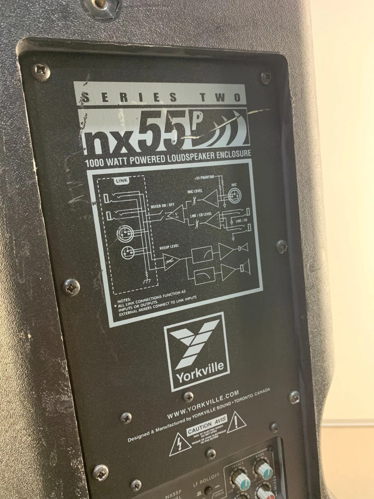 Yorkville NX55P-2 1000 Watt Powered Loudspeaker - 12"