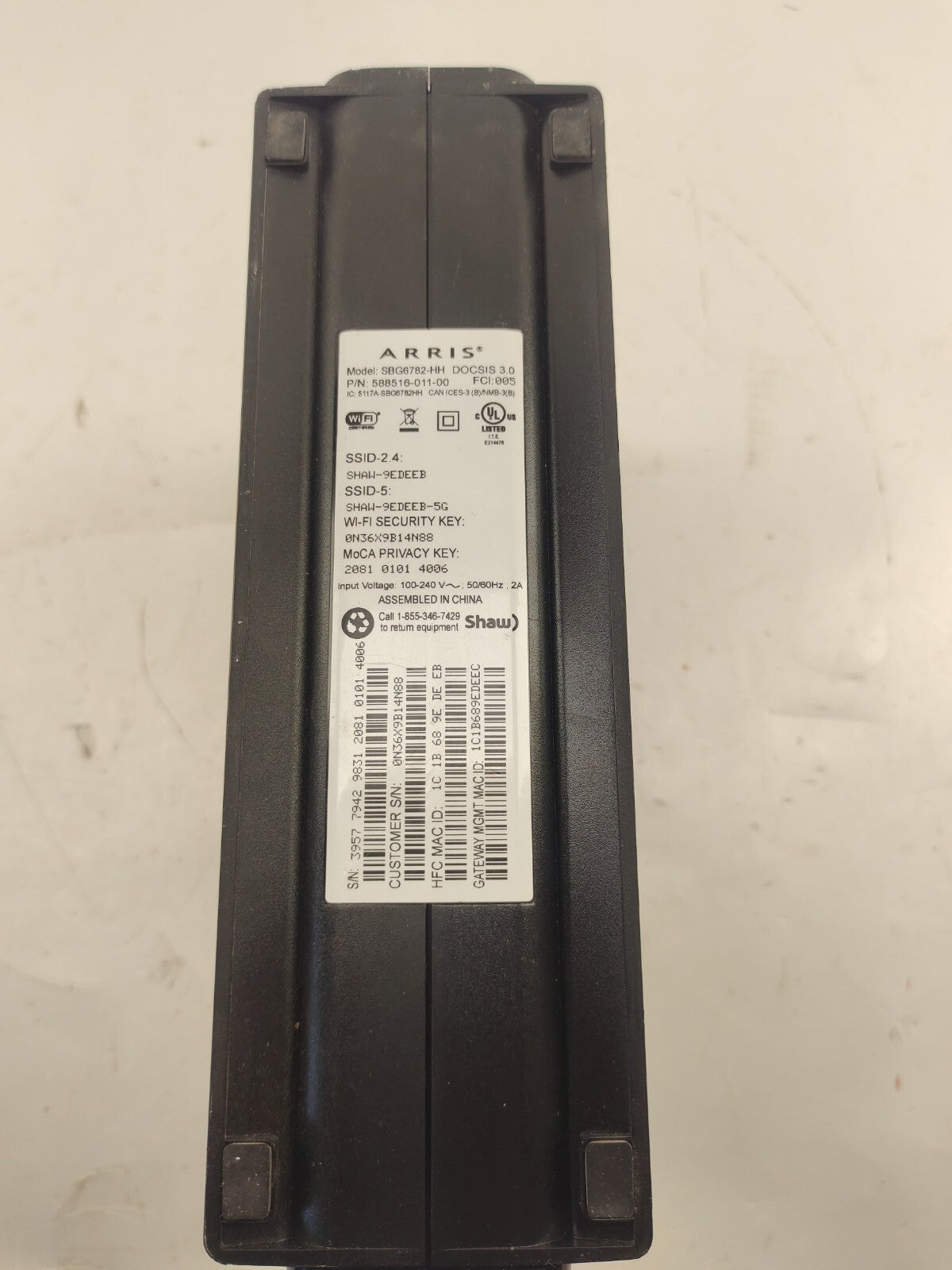 ARRIS SBG6782-AC 1800M SURFboard DOCSIS 3.0 Modem & Wi-Fi Router