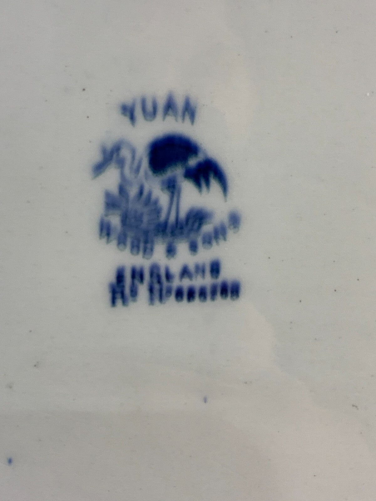 Wood & Sons England Yuan Blue 16 1/2" Platter