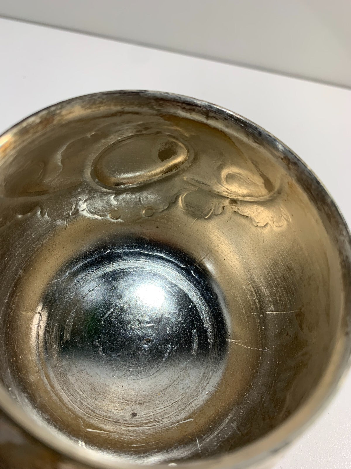 Antique Vintage Ghiouane Fes Silverplated Footed