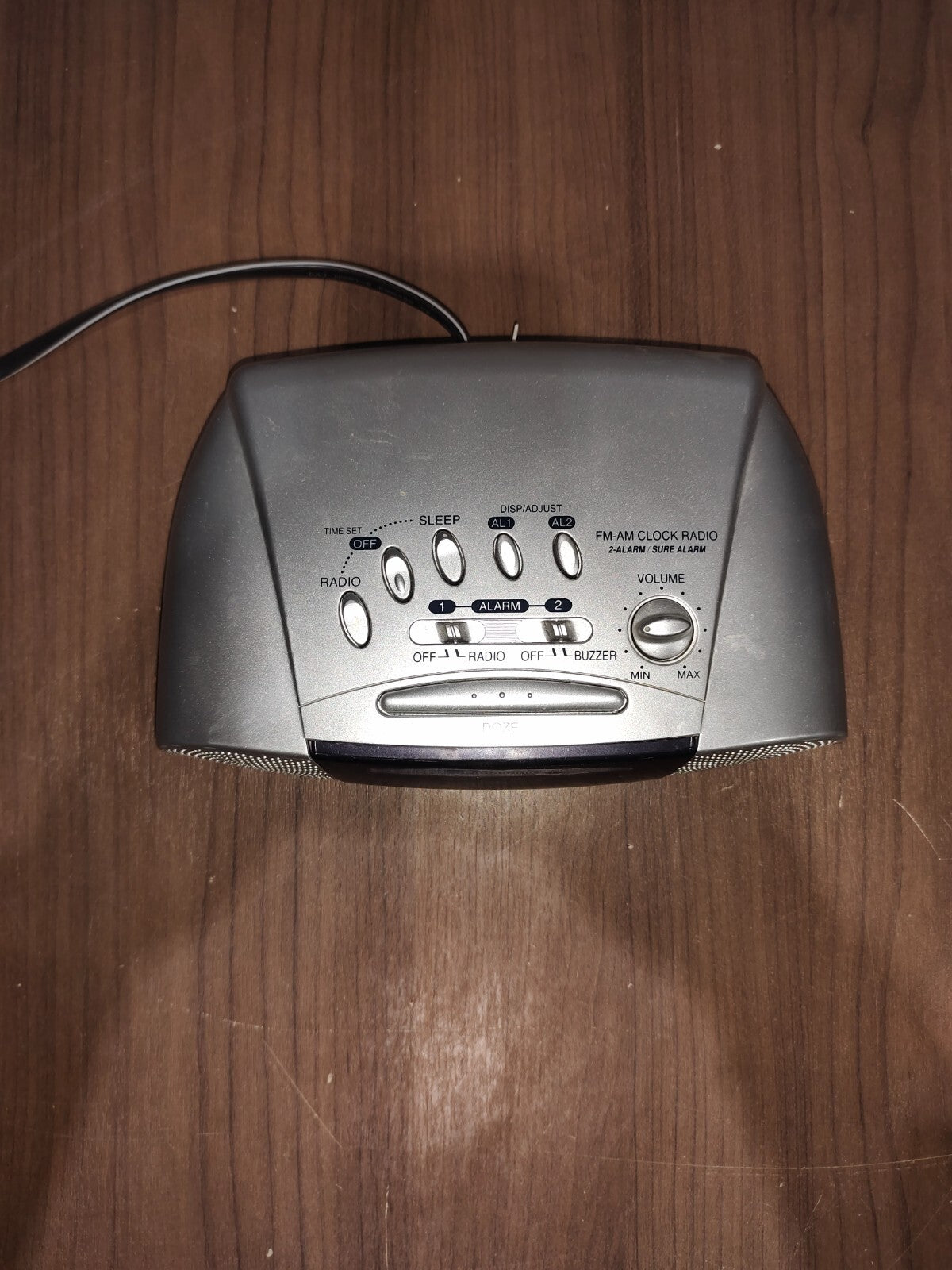 Panasonic RC-7200 Alarm Clock-Green Digits-Dual-AM/FM-Corded