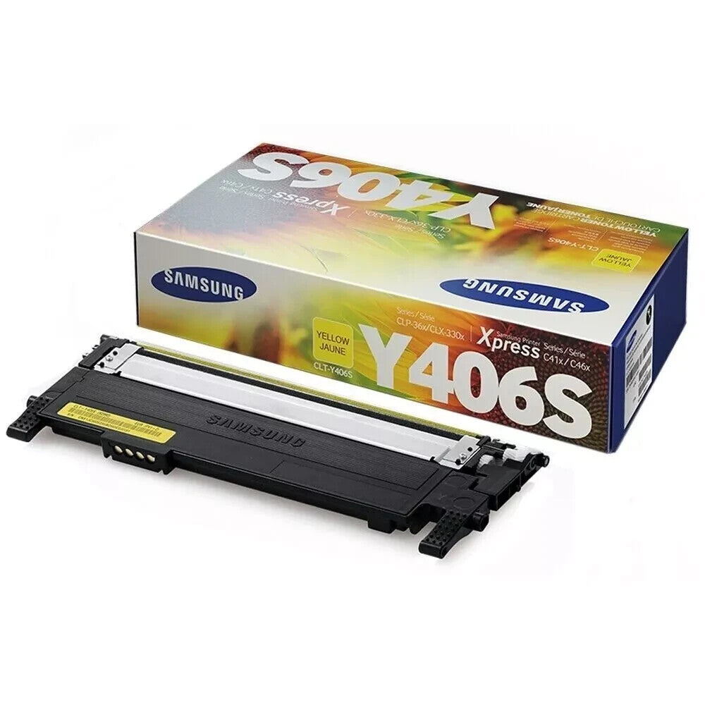 Genuine Samsung CLT-Y406S/XAA Yellow Laser Toner