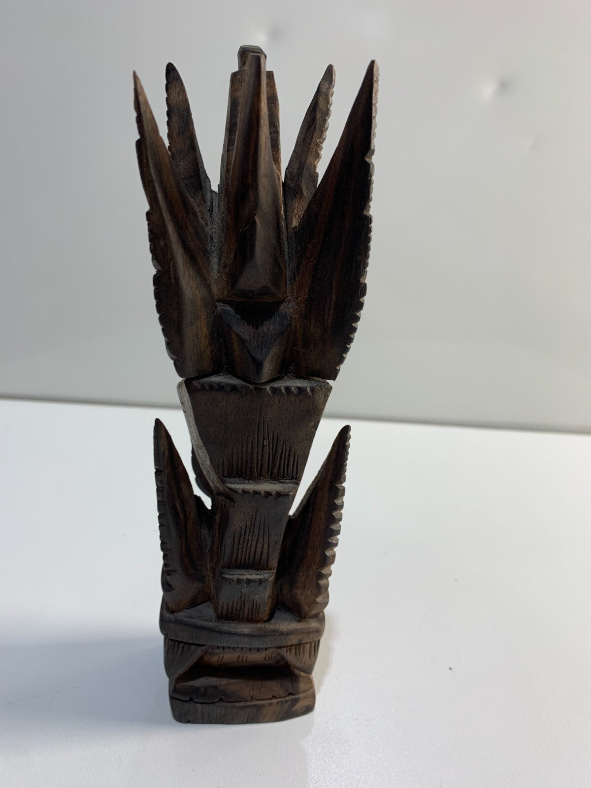 Wood Carved Vishnu Garuda Bird Decorative Art Sculpture