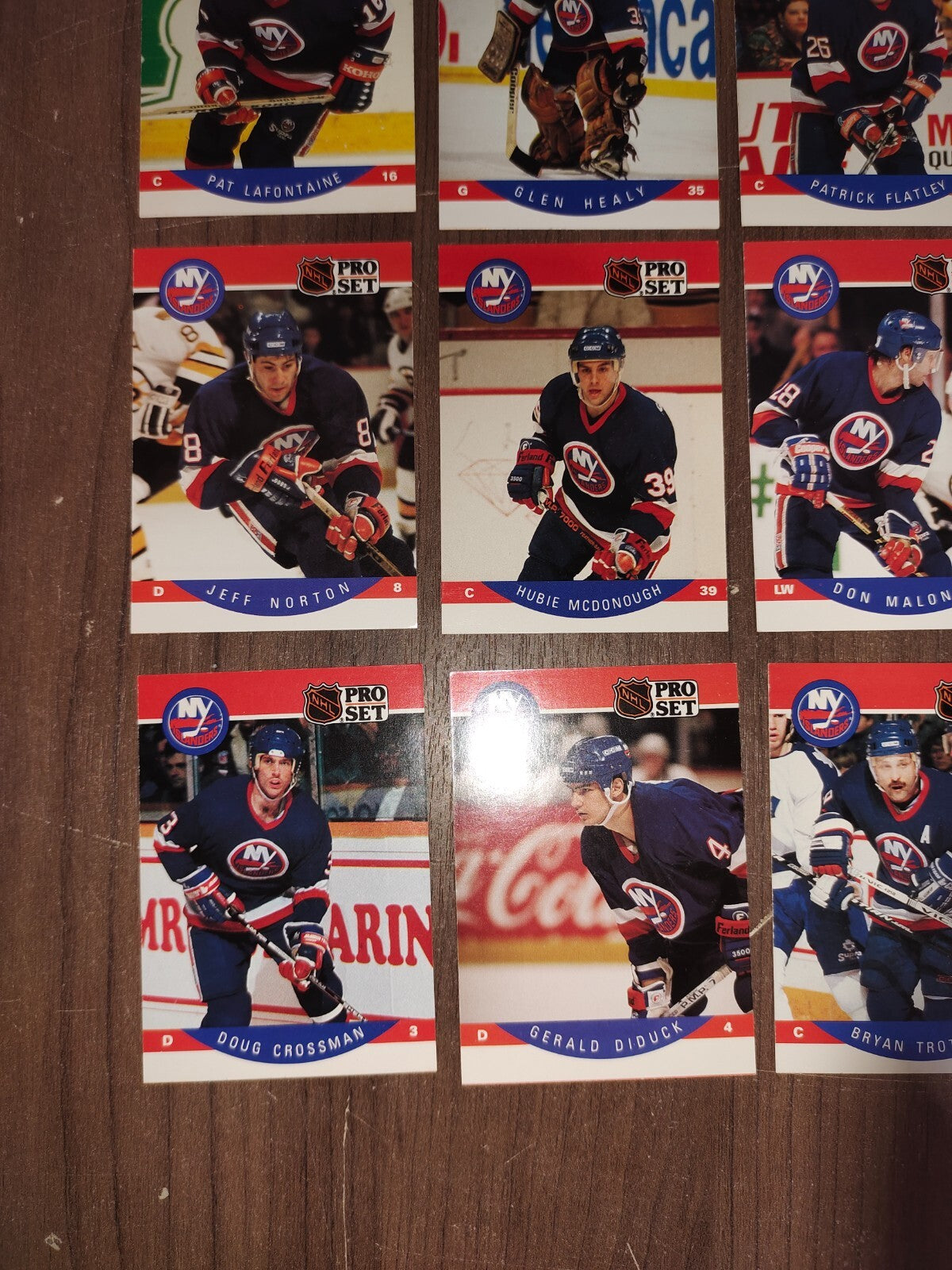 Rare Collectible NHL - New York Islanders Cards PRO-SET - Set of 16 Cards