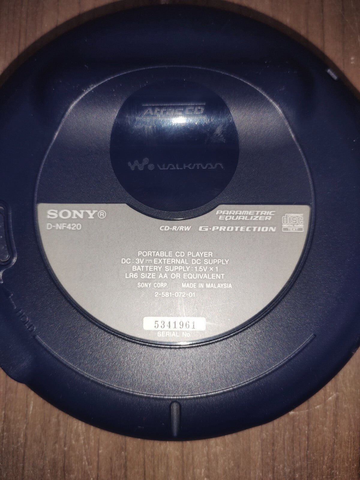 Sony PSYC D-NF420 Atrac3Plus CD MP3 Walkman AM FM TV Weather Radio