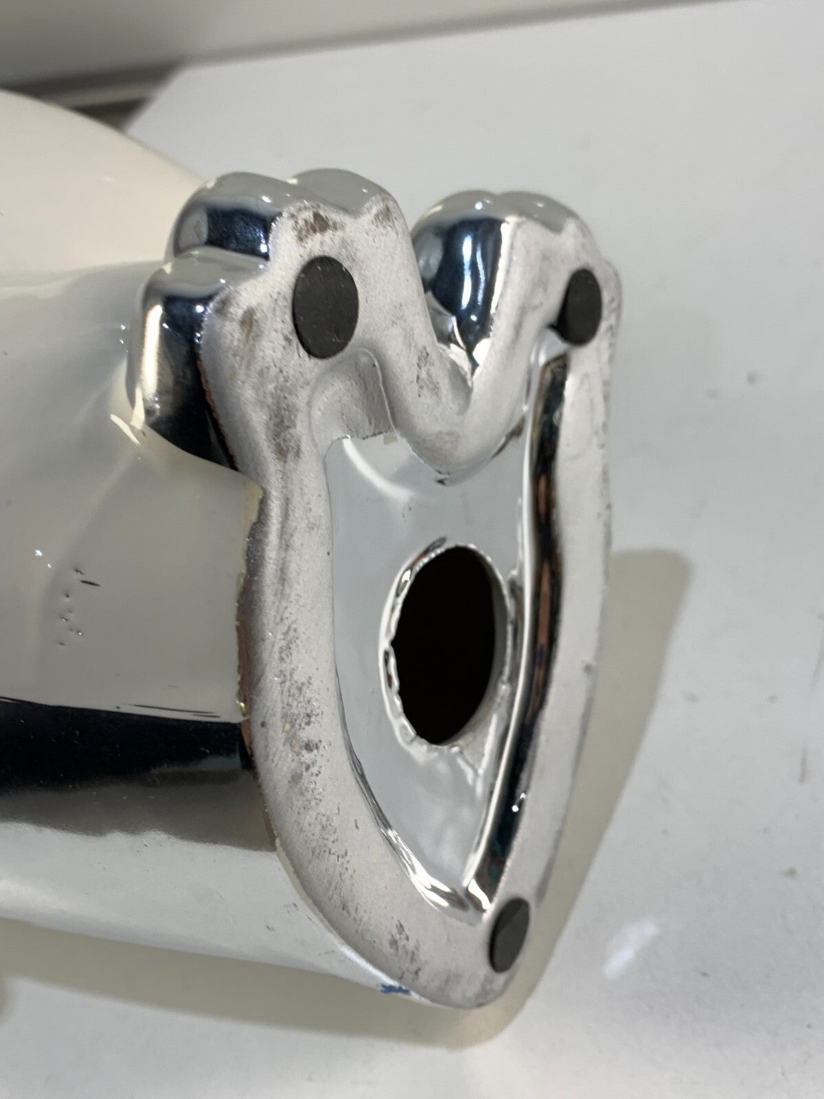 Ceramic Penguin Statue for Room Shelf Desk Office Decor (Silver)