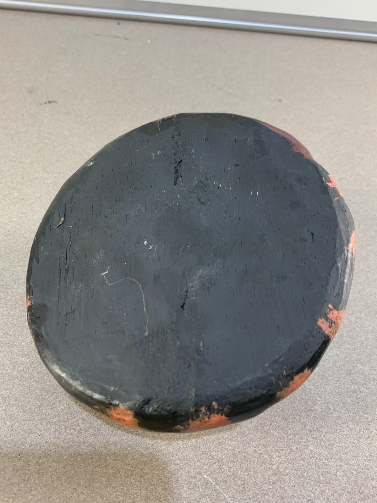 Hand Carved Hand Painted Wooden Cat