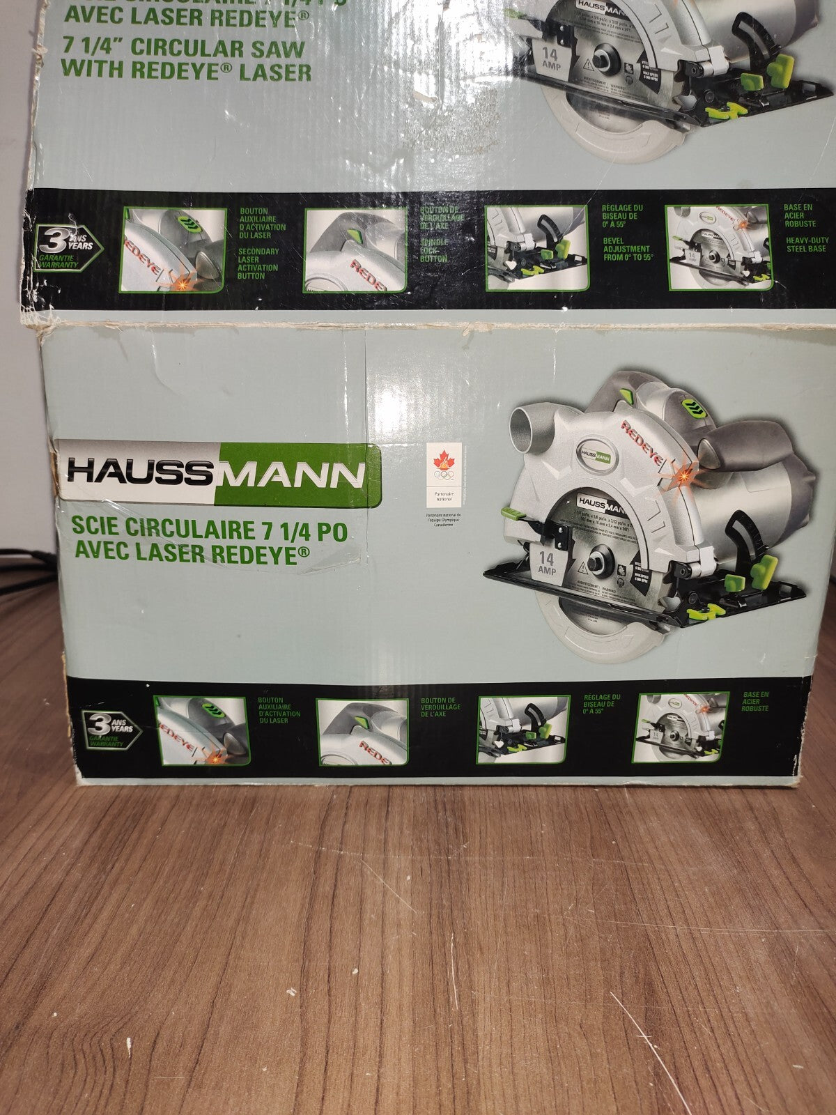 Haussmann 7-1/4" Red Eye Laser Guided Circular Saw 14Amps