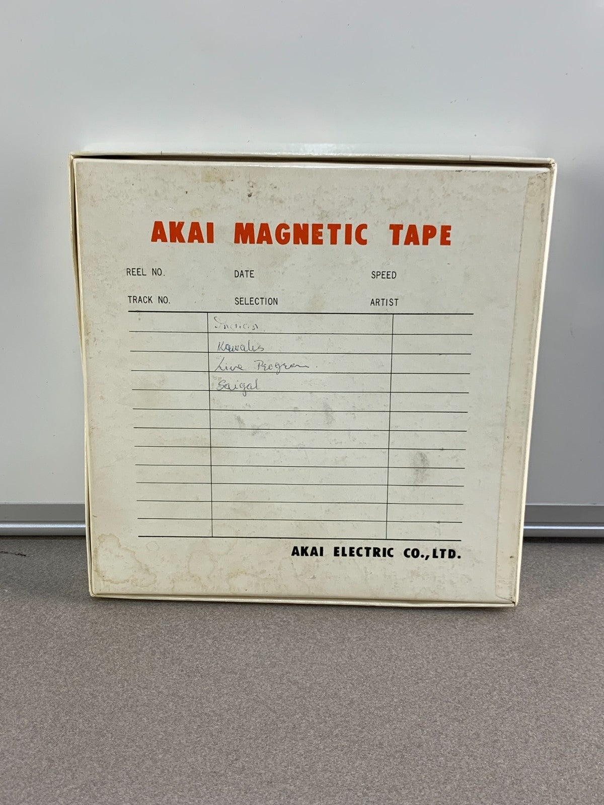 Akai AT-7L Magnetic Tape Reel for Tape Recorder in Original Box