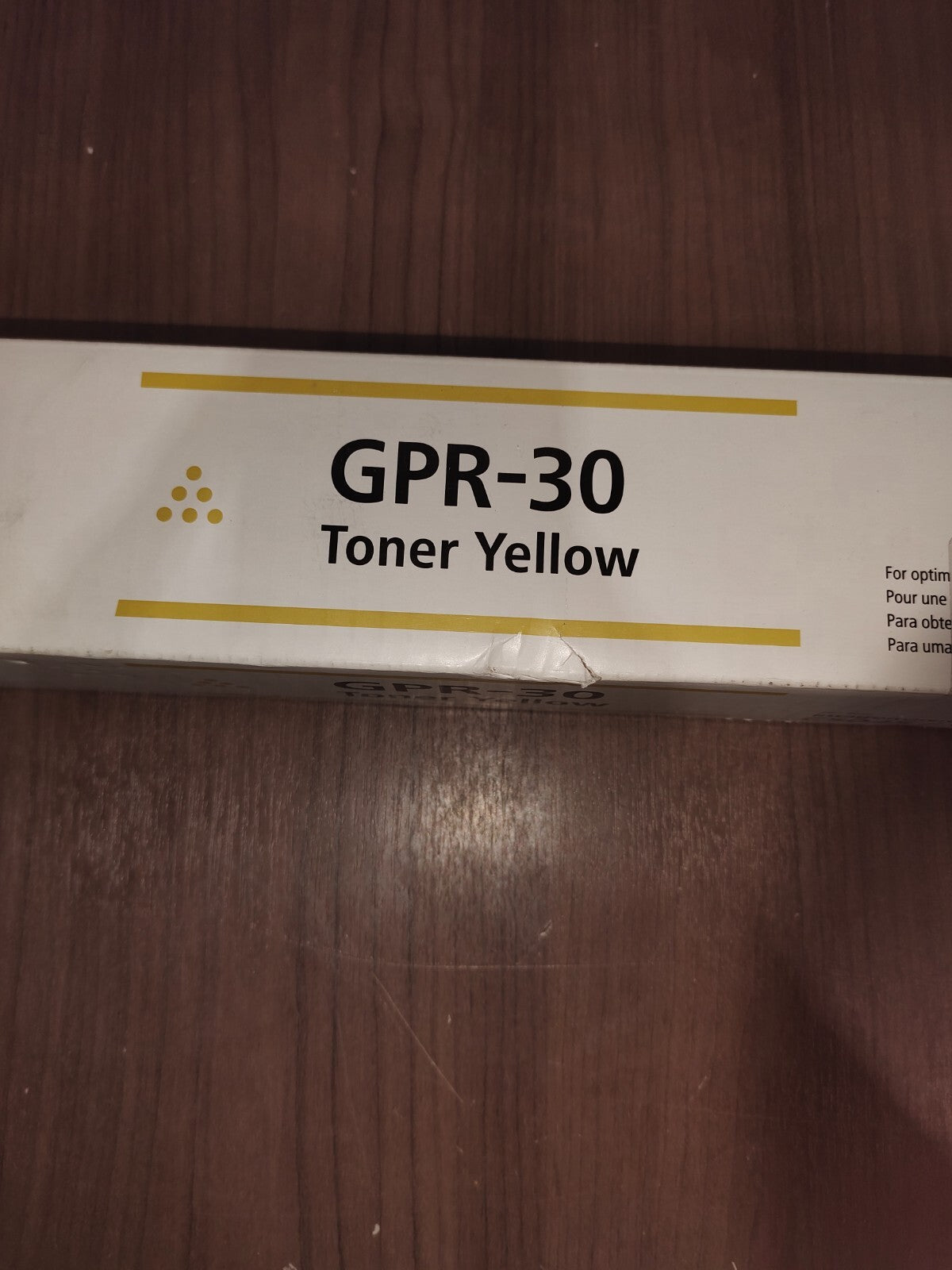 Genuine Canon GPR30 Yellow Toner Cartridge - NEW SEALED