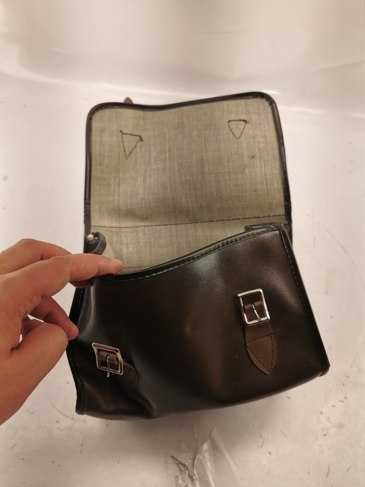 Antique Leather Hand bag for Motorbike